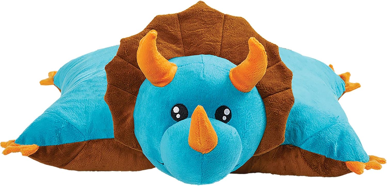 Pillow Pets Triceratops Blue 18 Inch Plush Toy