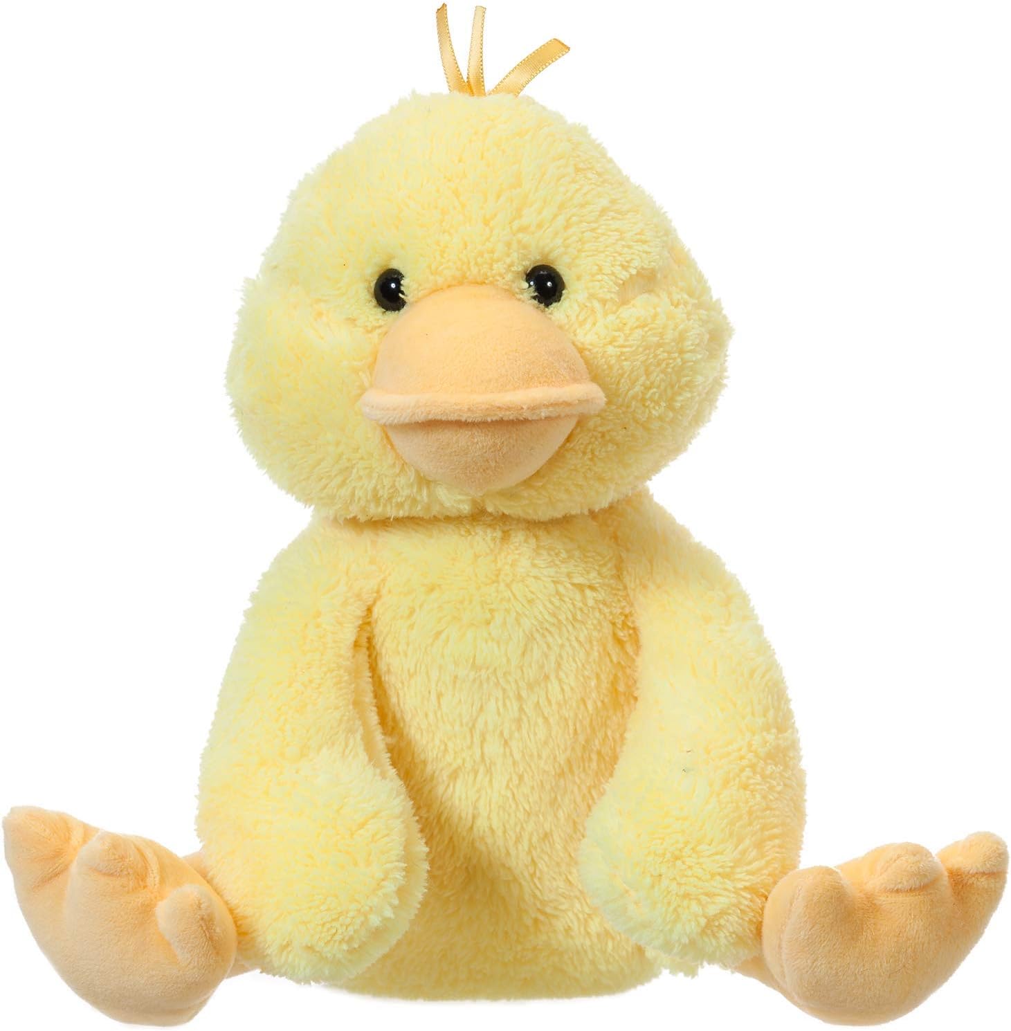 Apricot Lamb Fluffy Yellow Duck Plush Toy for Kids