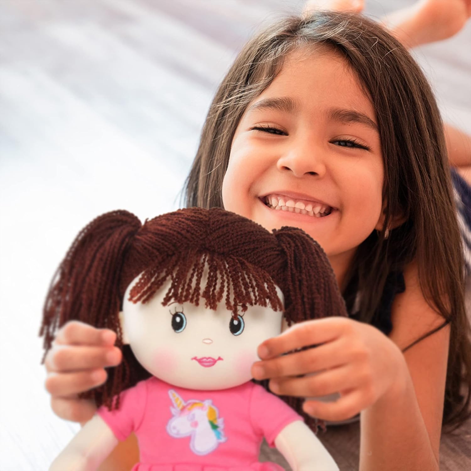 Linzy 16 Pink Laura Soft Plush Rag Doll