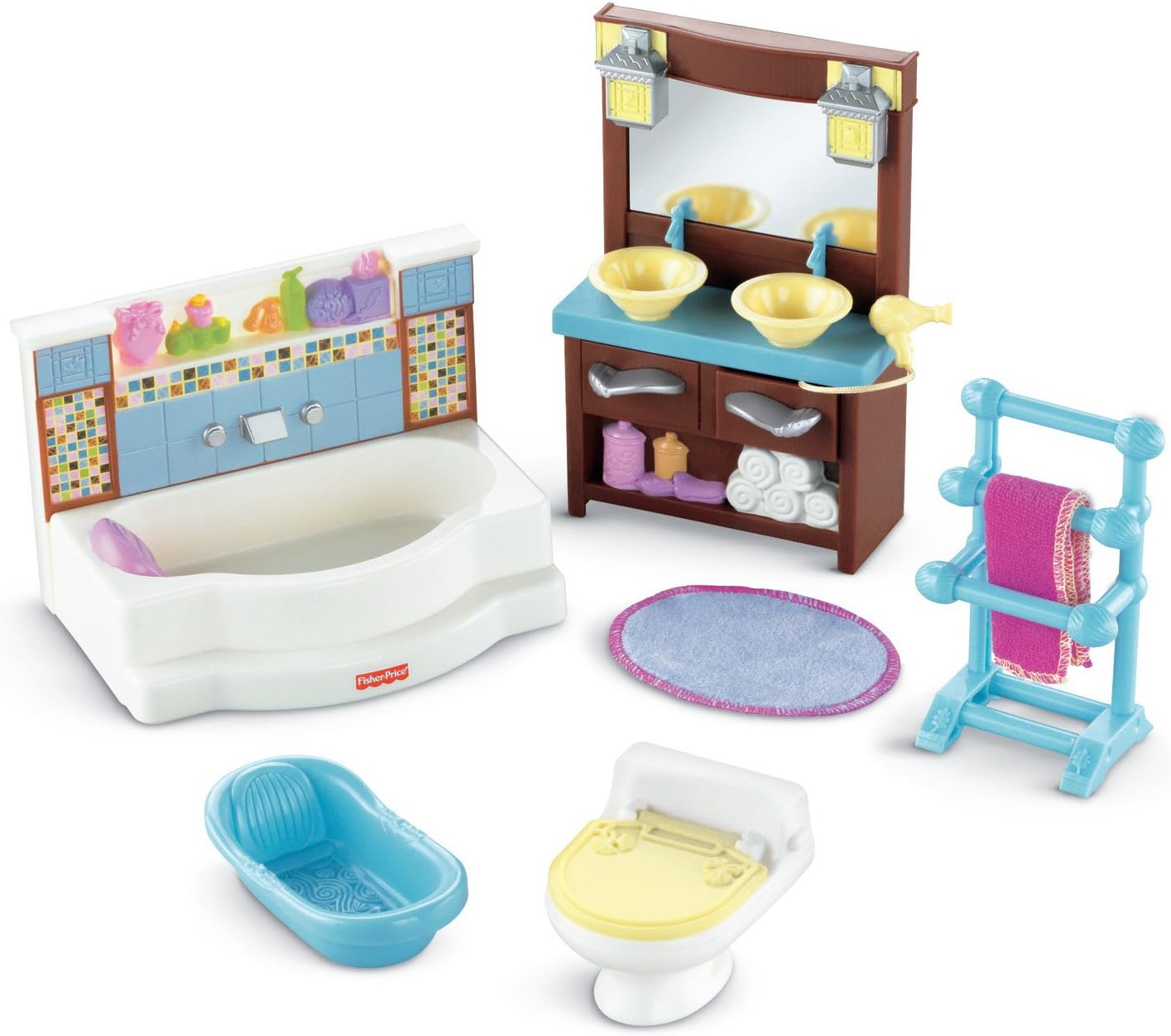 Fisher-Price Loving Family Bathroom Playset