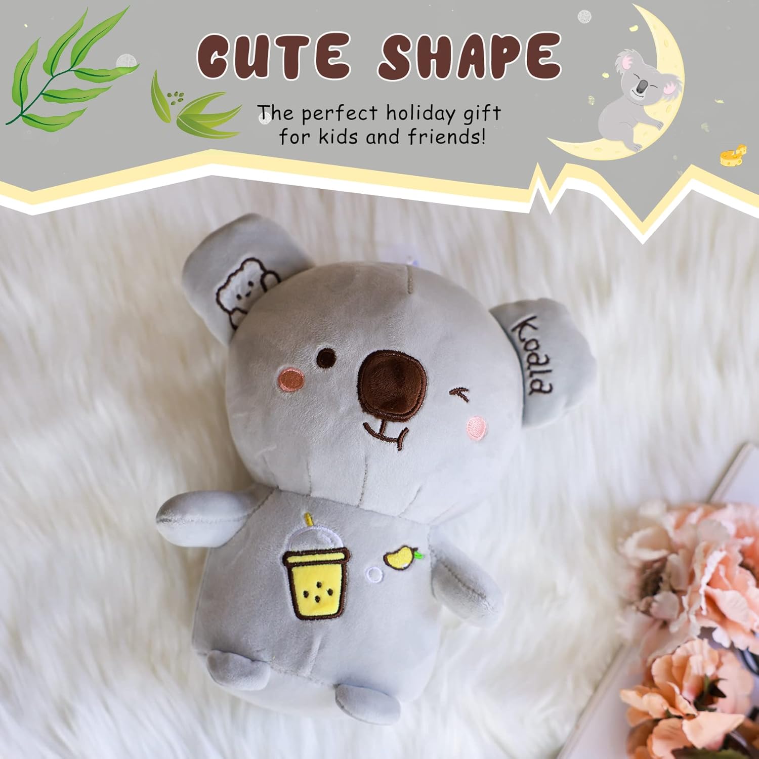 ZGXIONG 9 Inch Grey Koala Plushie Toy