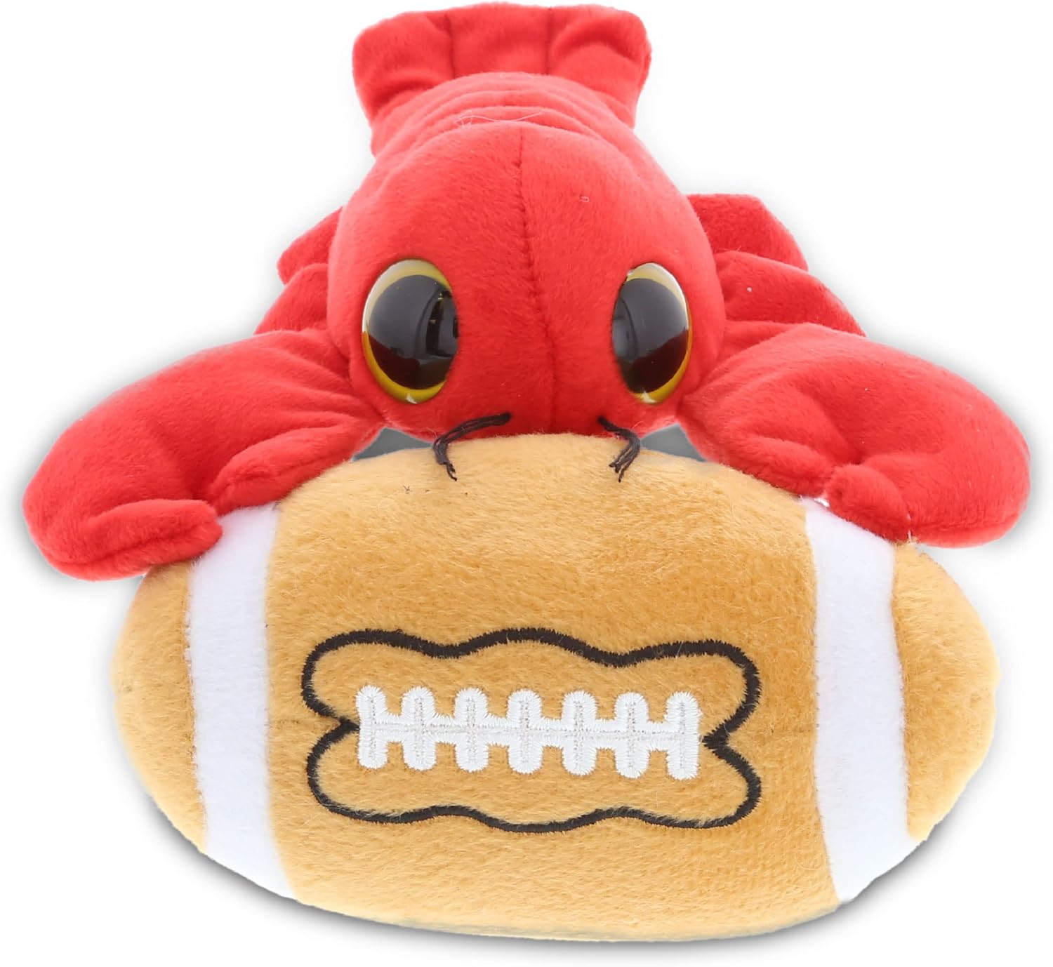 Dolli Bu Big Eye Lobster Plush with Football