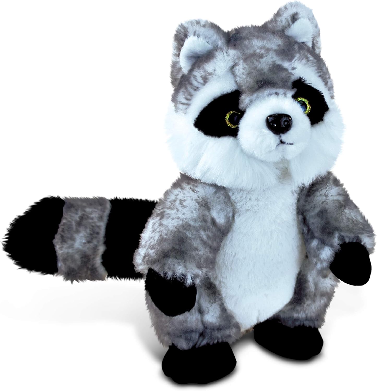 DolliBu Plush Stuffed Animal Gray Raccoon 8 Inches