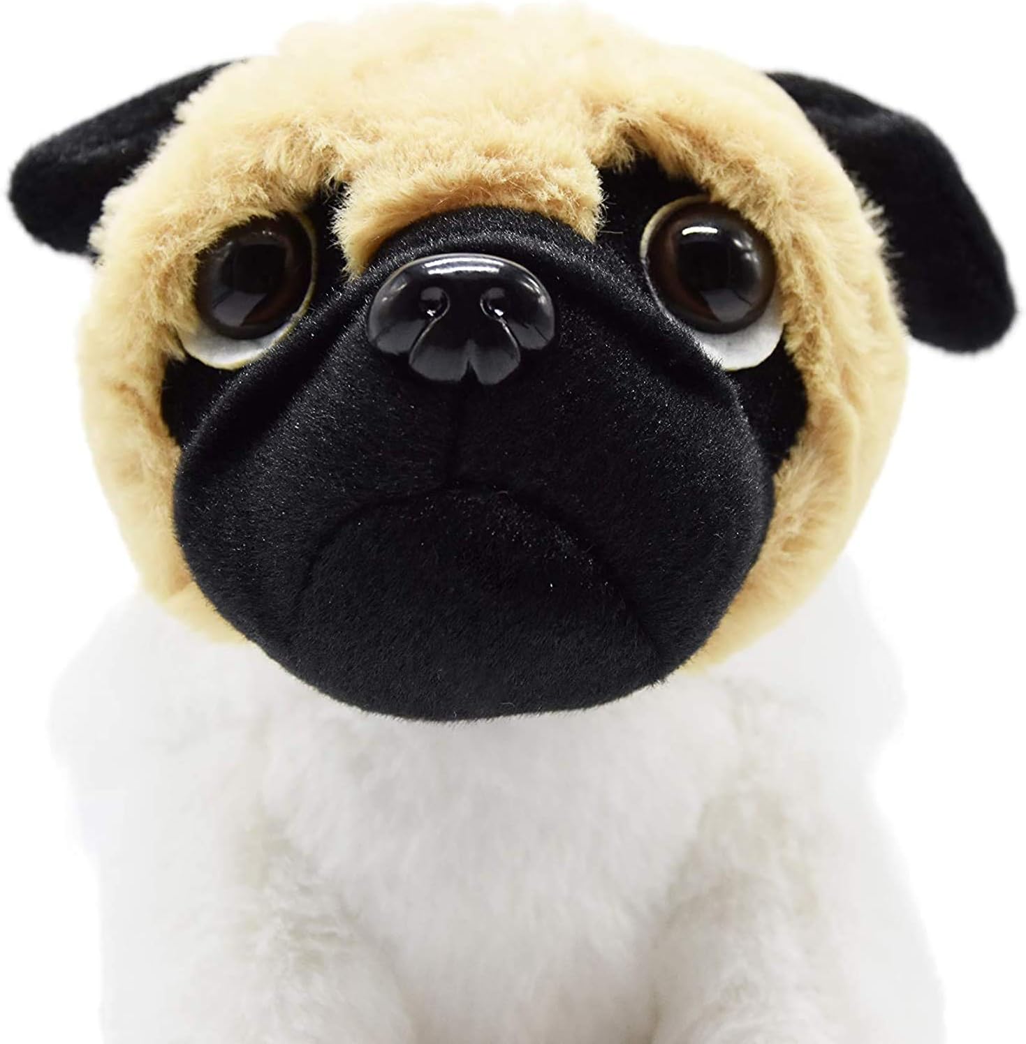 CASAGOOD Pug Dog Plush in Bunny Rabbit Costume 12 Inch