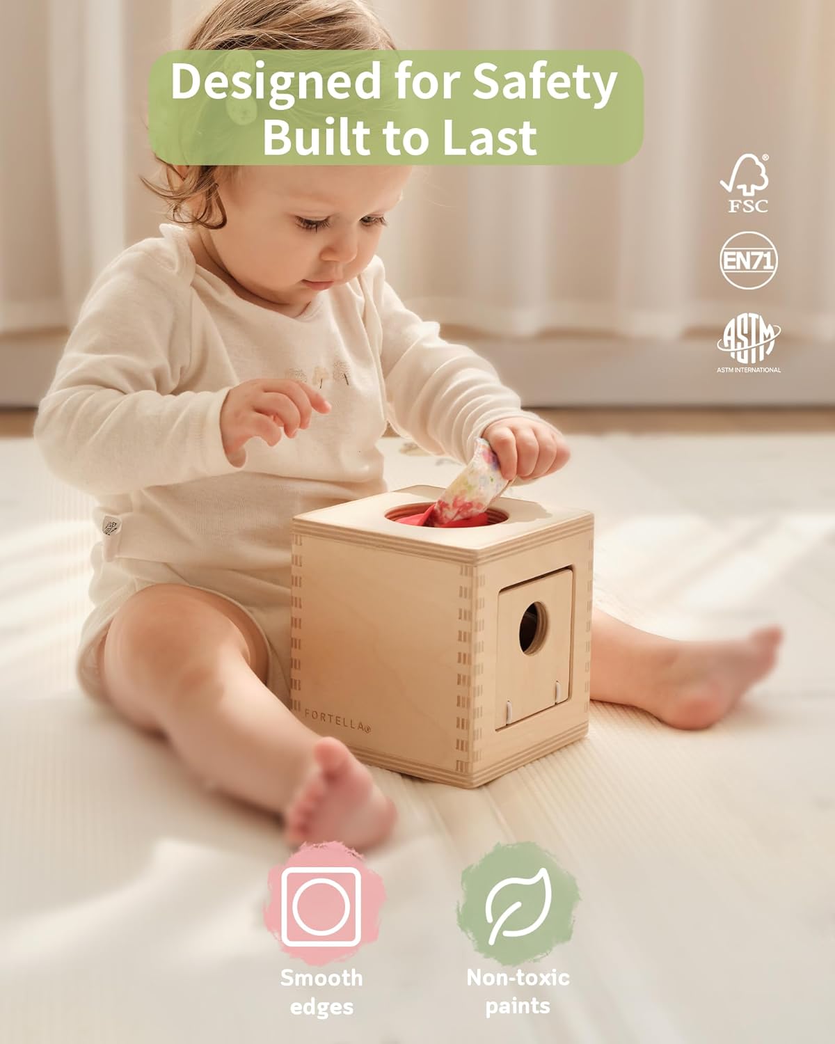Fortella Montessori Baby Toy Set 7-9 Months