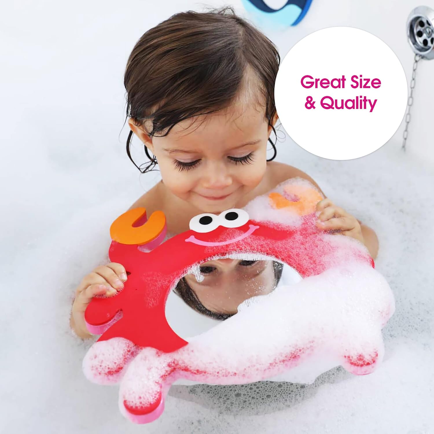 Edushape Magic Mirror Crab - Learning Bath Toy for Toddlers