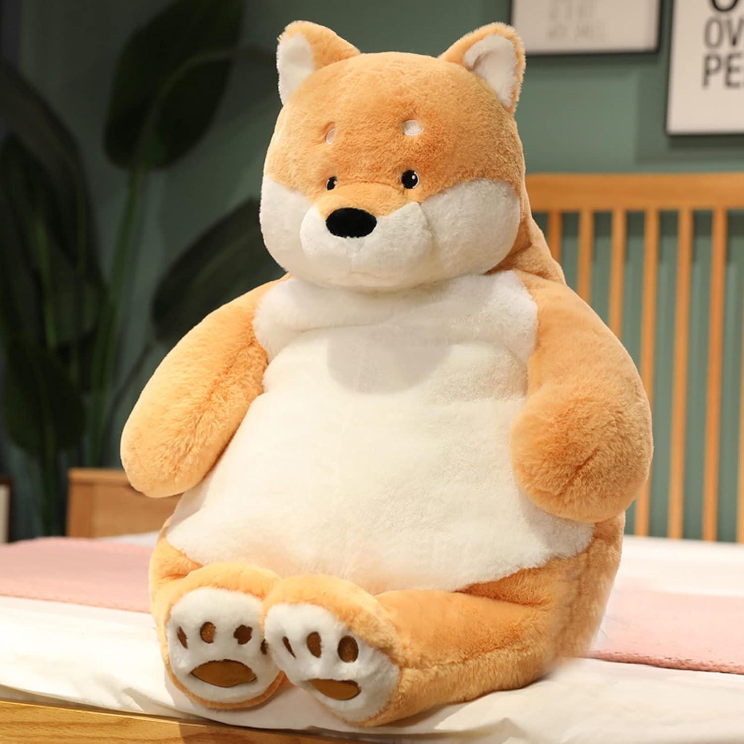 Ronivia Shiba Inu Weighted Plush Animal Pillow