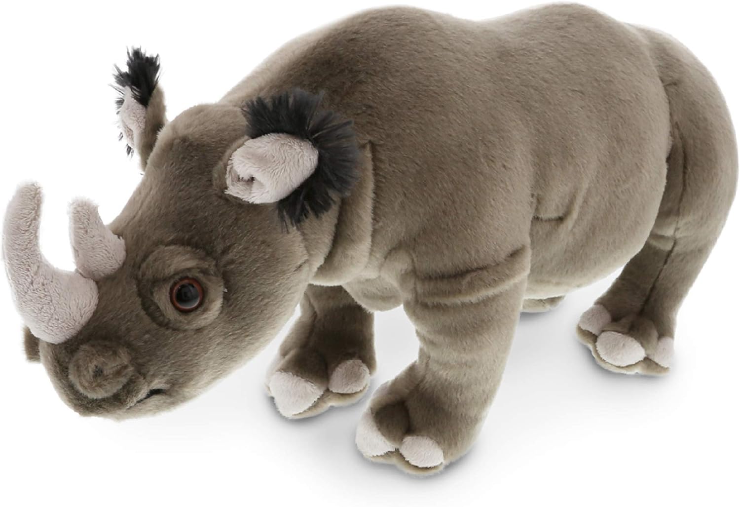 DolliBu Wild Stuffed Animal Soft Plush Rhino 14 Inch