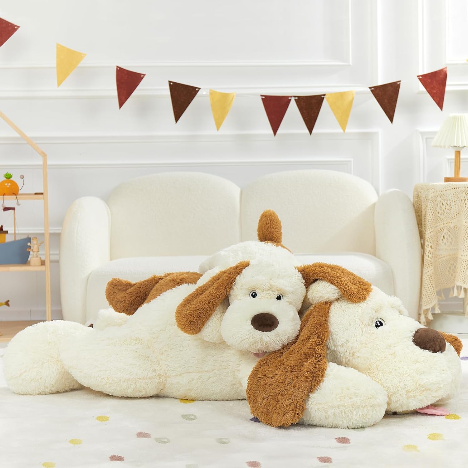 MaoGoLan Giant Stuffed Puppy Dog 31 Inch Plush Pillow