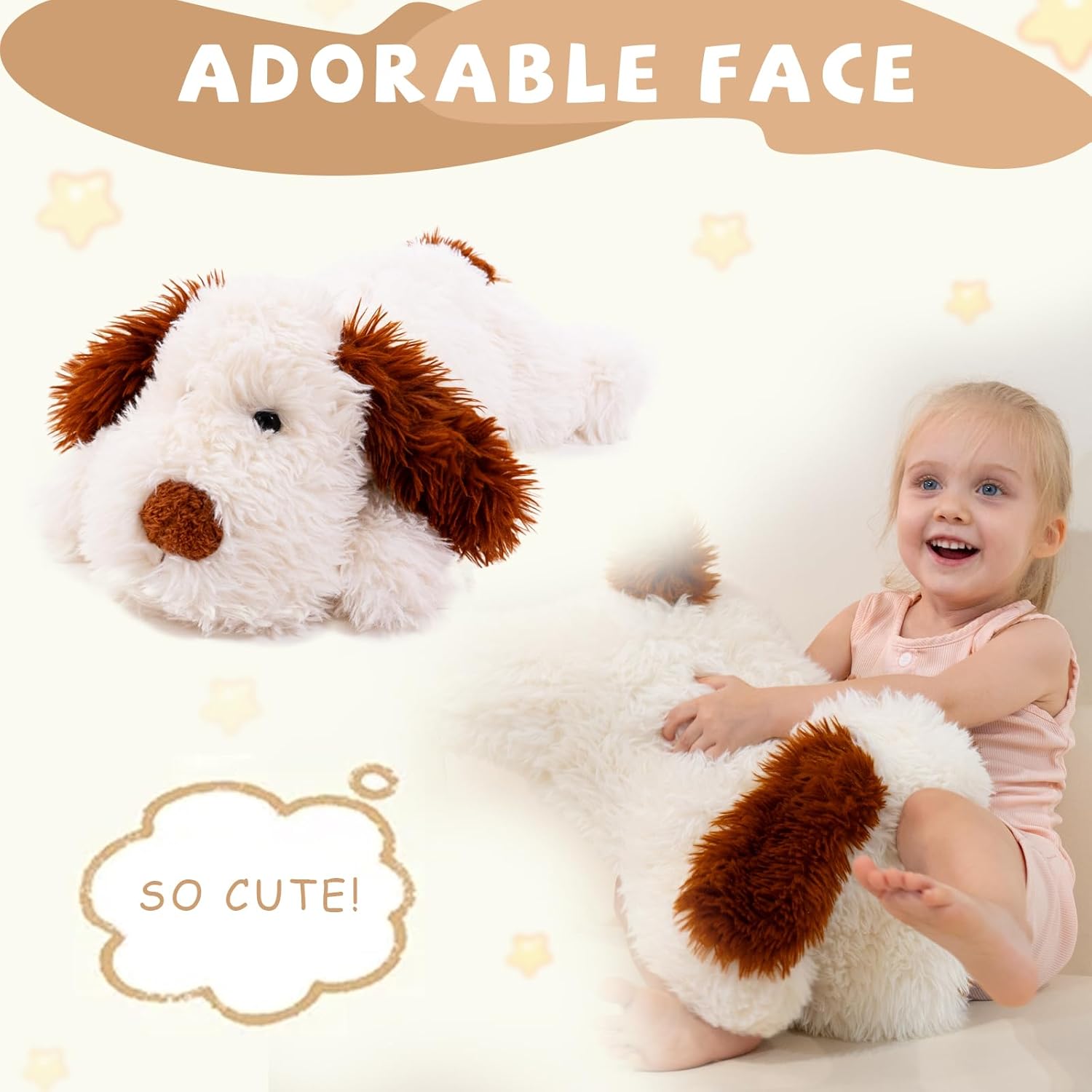 GADXV 20 Inch Soft Plush Dog Stuffed Animal Toy