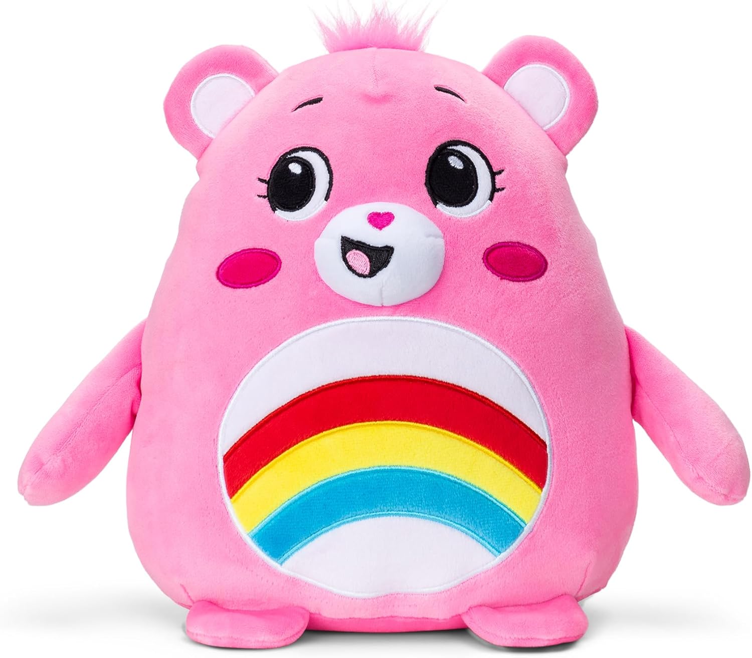 Care Bears Squishy Cheer Bear - 10 Plush Huggable Pink Toy