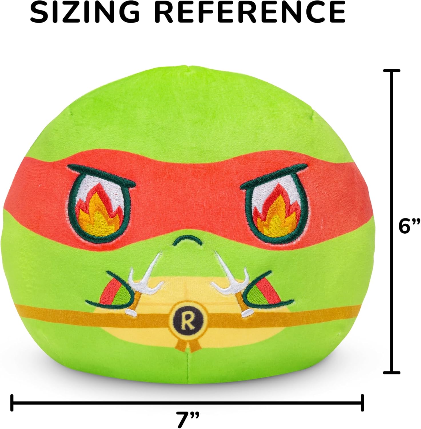 TeeTurtle Raphael Reversible Plushie - 6 Inch Cute Kawaii Stuffed Animal