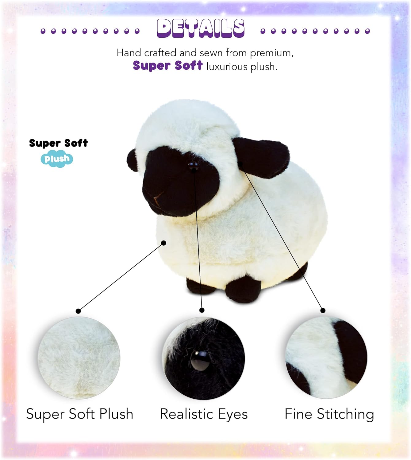 Puzzled DolliBu Valais Blacknose Sheep Stuffed Animal