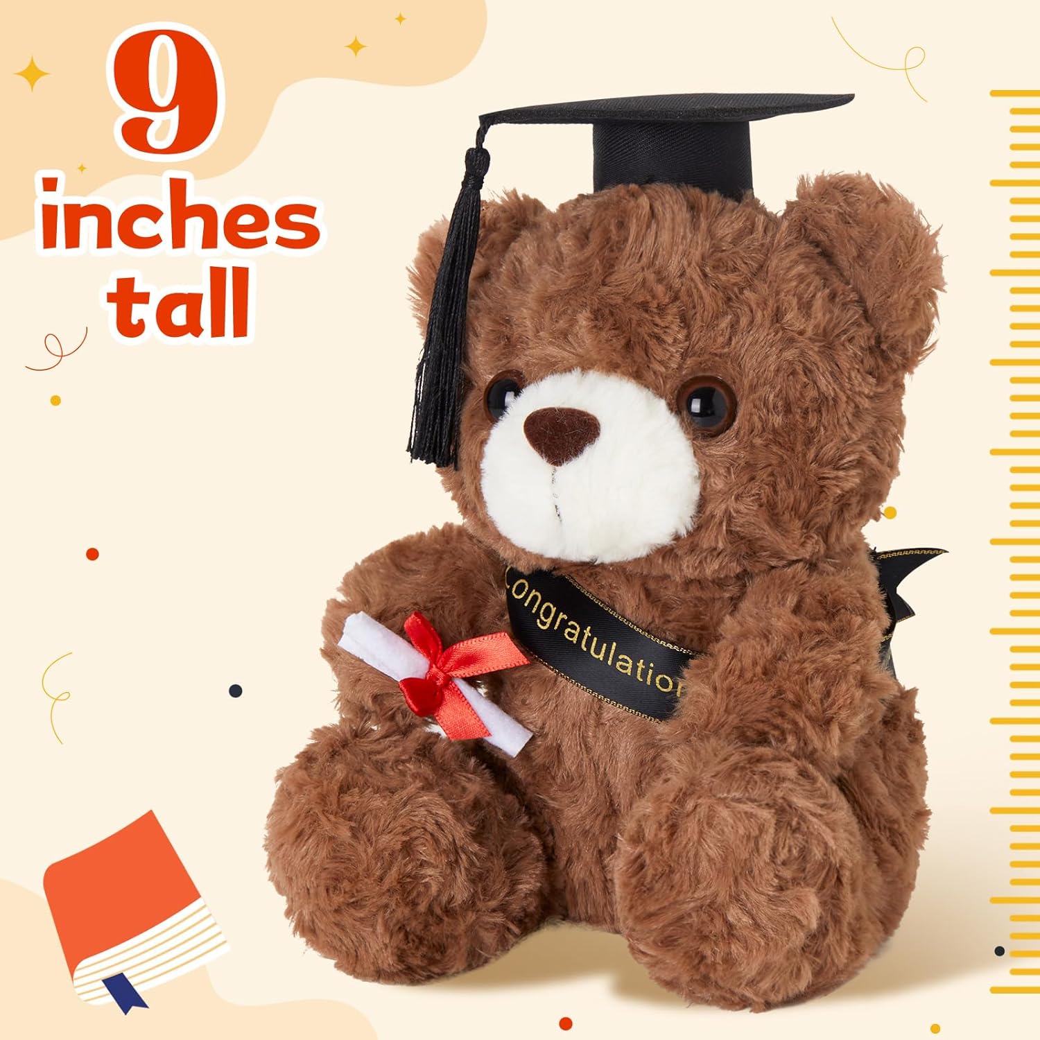 Athoinsu 9 Graduation Bear with Black Cap
