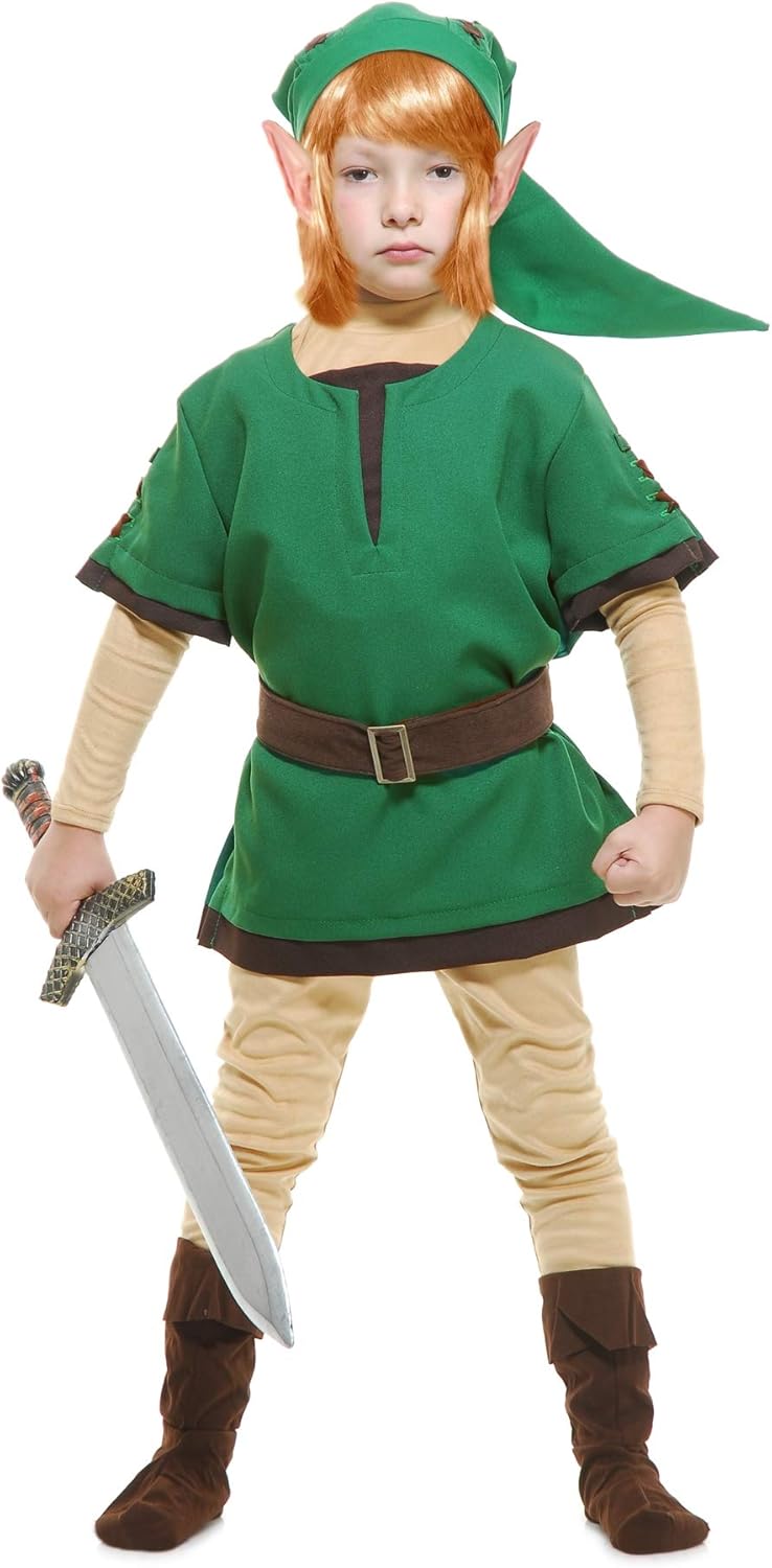 Charades Elf Warrior Costume Green Medium