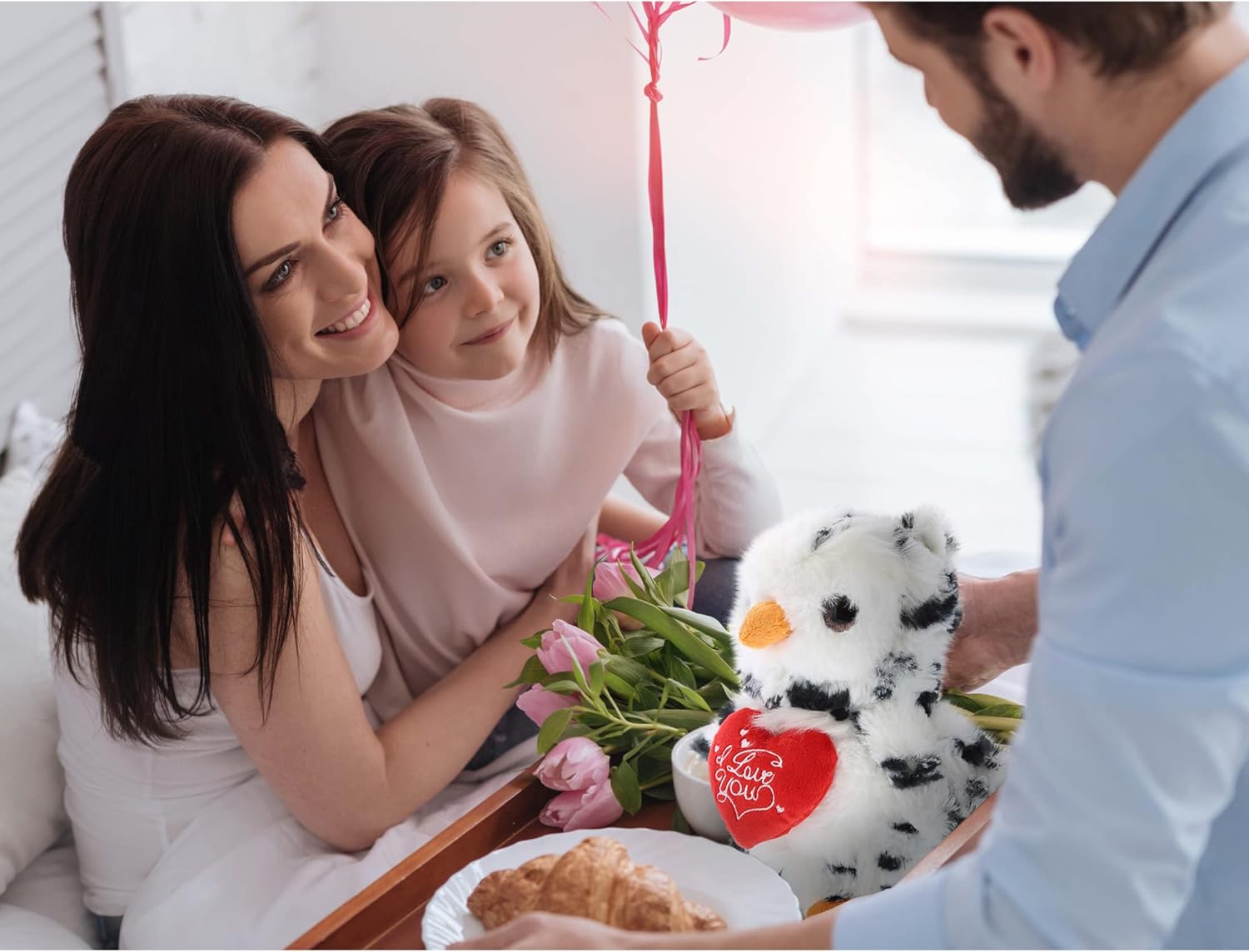 DolliBu I Love You Valentine Plush Owl - Personalized Name Gift