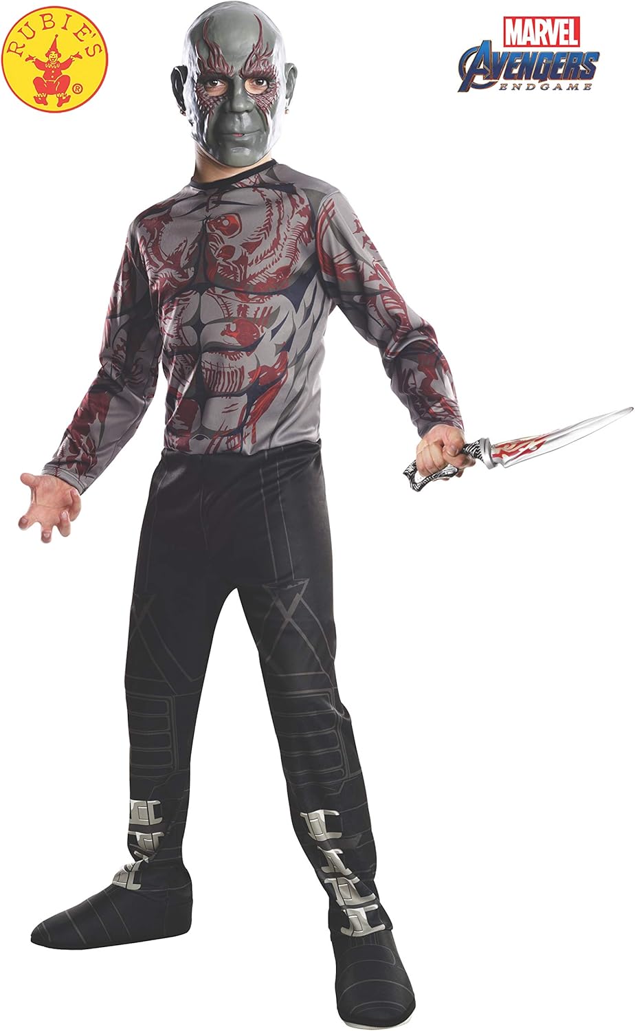 Rubies Marvel Avengers Endgame Drax Costume for Kids