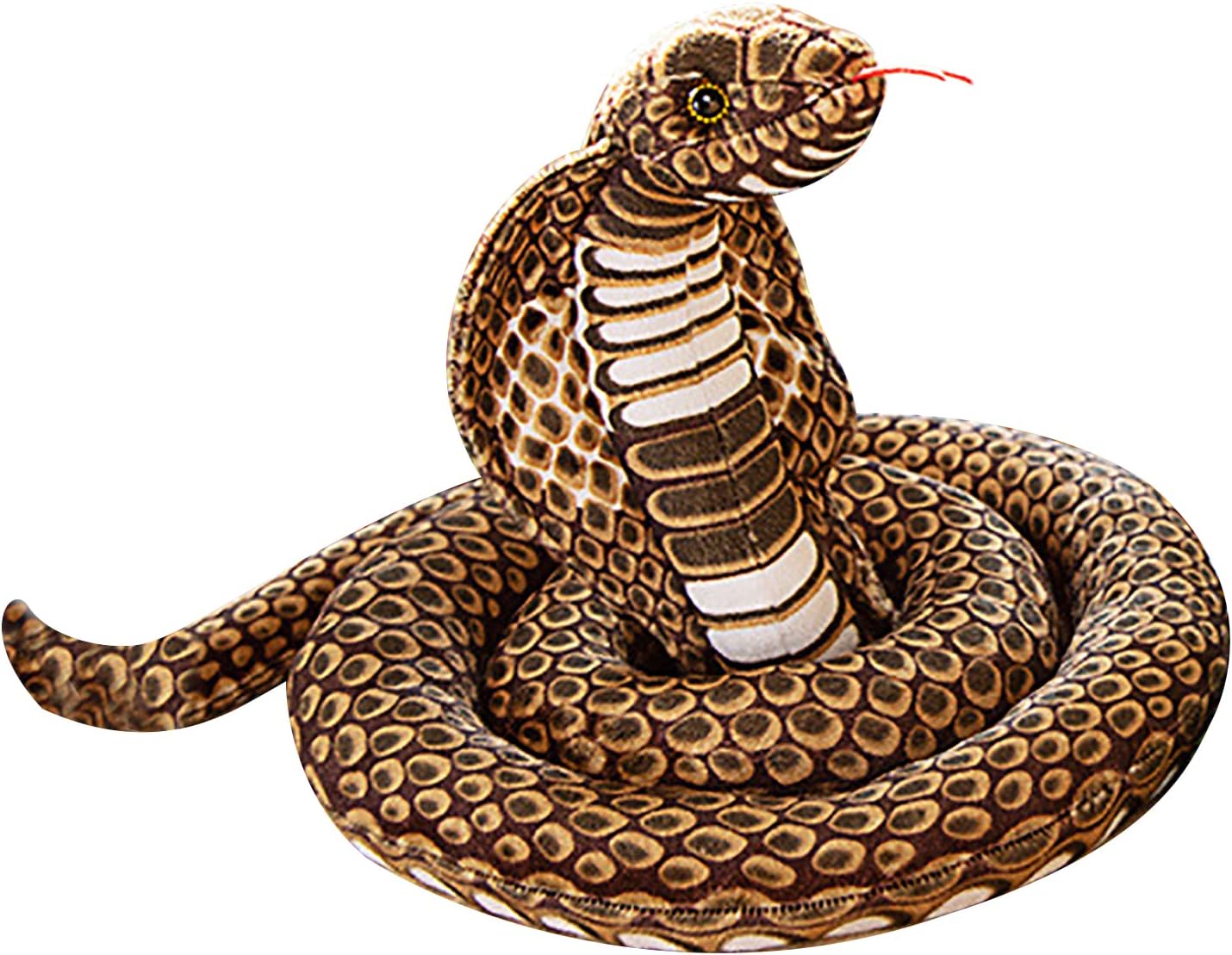 67 Inch Realistic Cobra Plush Snake Toy