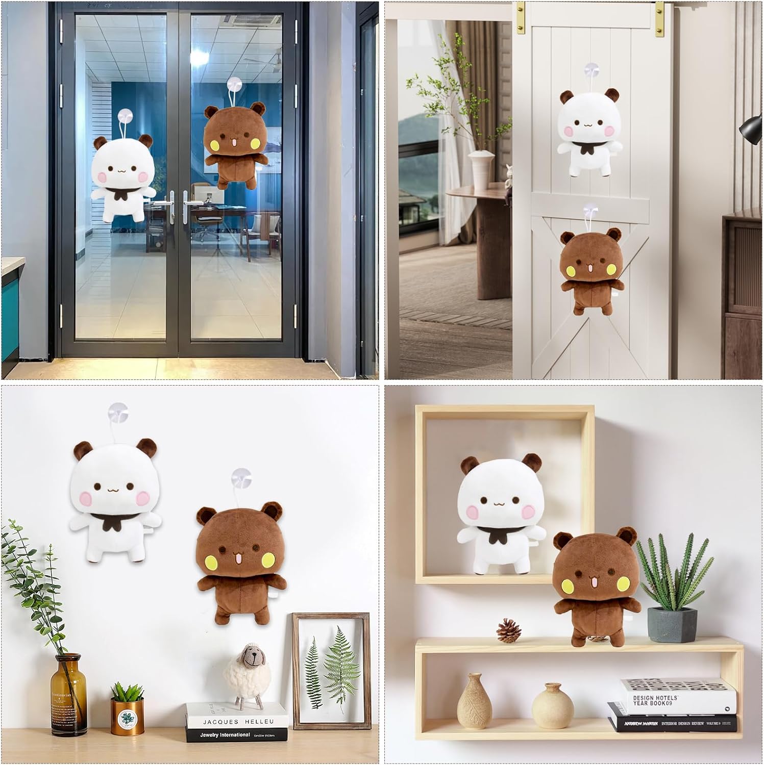 2 Pcs Bubu Dudu Bear Plush Toys for Kids and Girlfriends