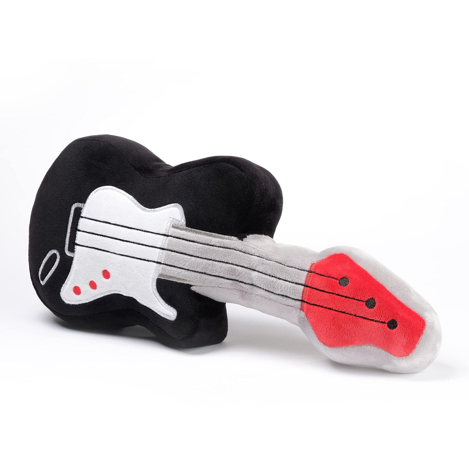 Lambs Ivy Rock Star Guitar Plush Toy - GrayBlack