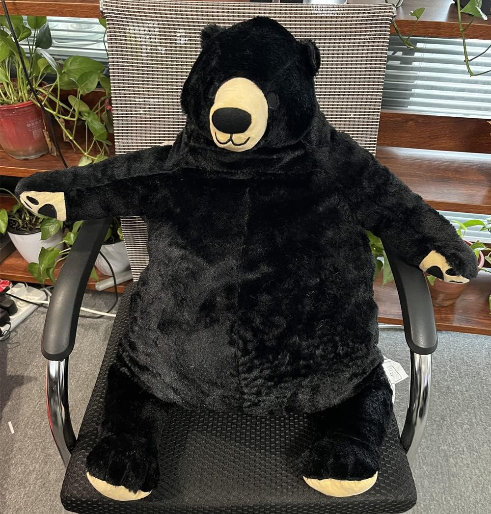 MIAOHAHA Plush Teddy Bear Black 315in Stuffed Animal