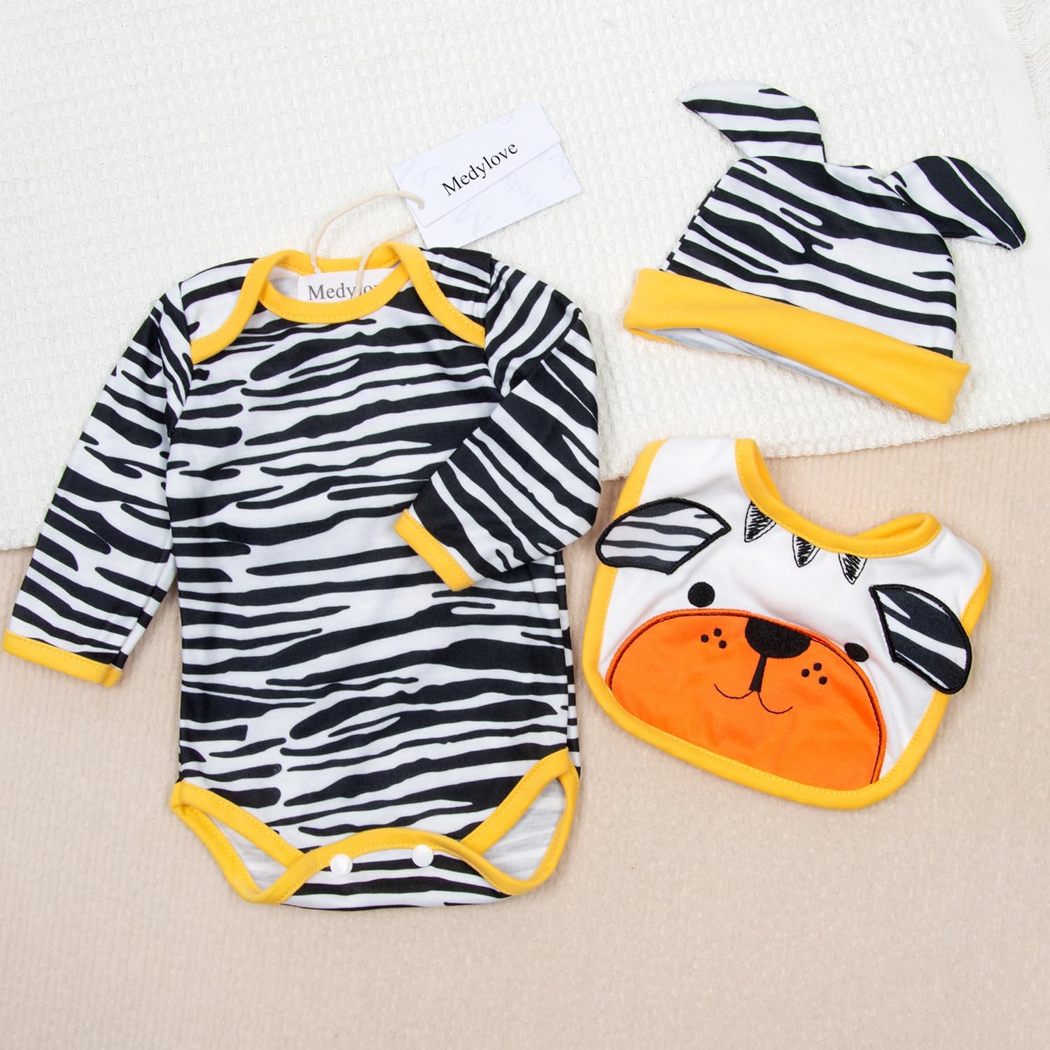 Medylove 22 Reborn Baby Boy Tiger Outfit 5 Pieces