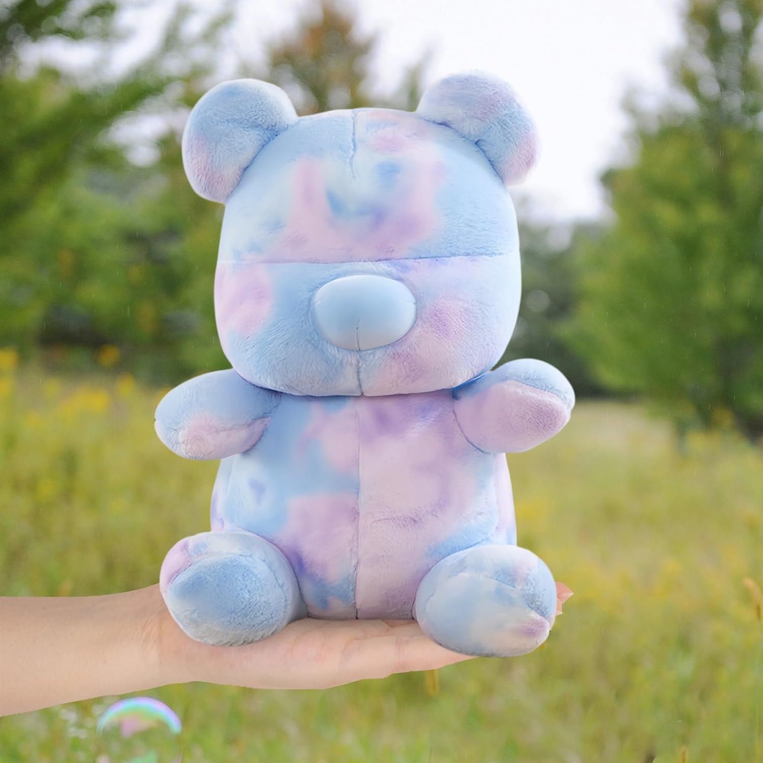 Tie Dye Bear Plush Toy - 9 Inch Soft Cuddly Stuffed Animal 1