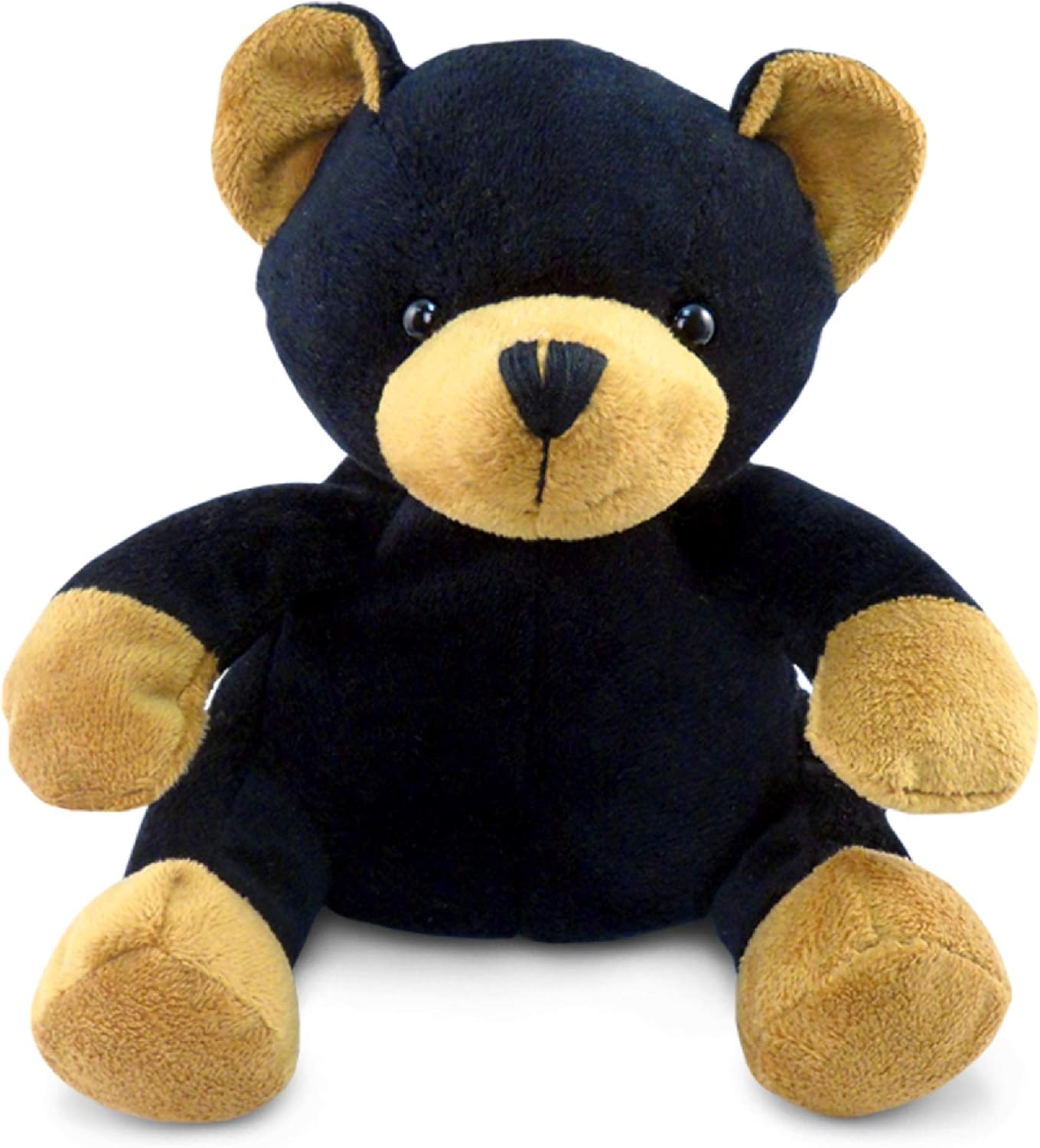 DolliBu Plush Black Bear - Soft Huggable 6 Inch Stuffed Animal