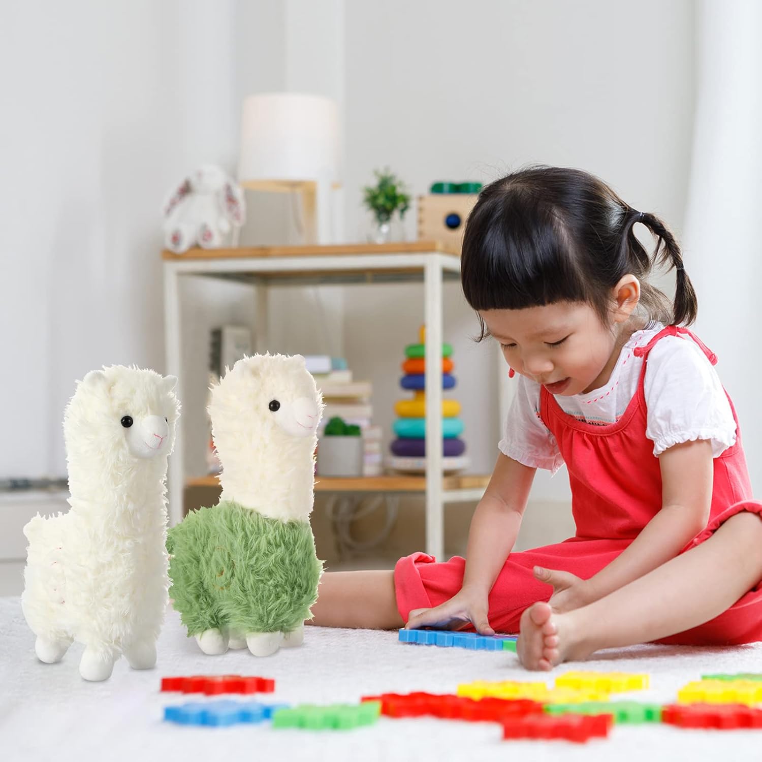 Chalyna 2-Piece Llama Plush Toy with Alpaca Design