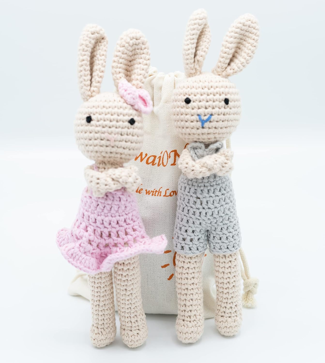 KawaiOnO Bunny Son Handmade Crochet Plushie Doll 1