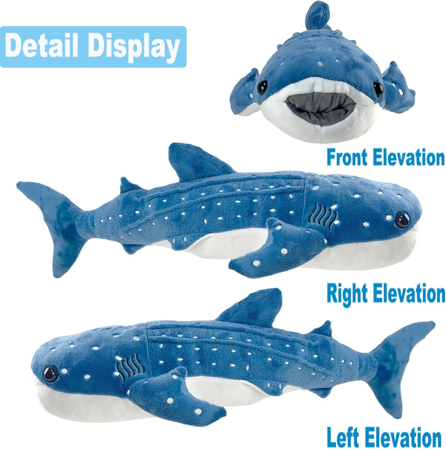 185 Inch Whale Shark Plush Toy for Kids