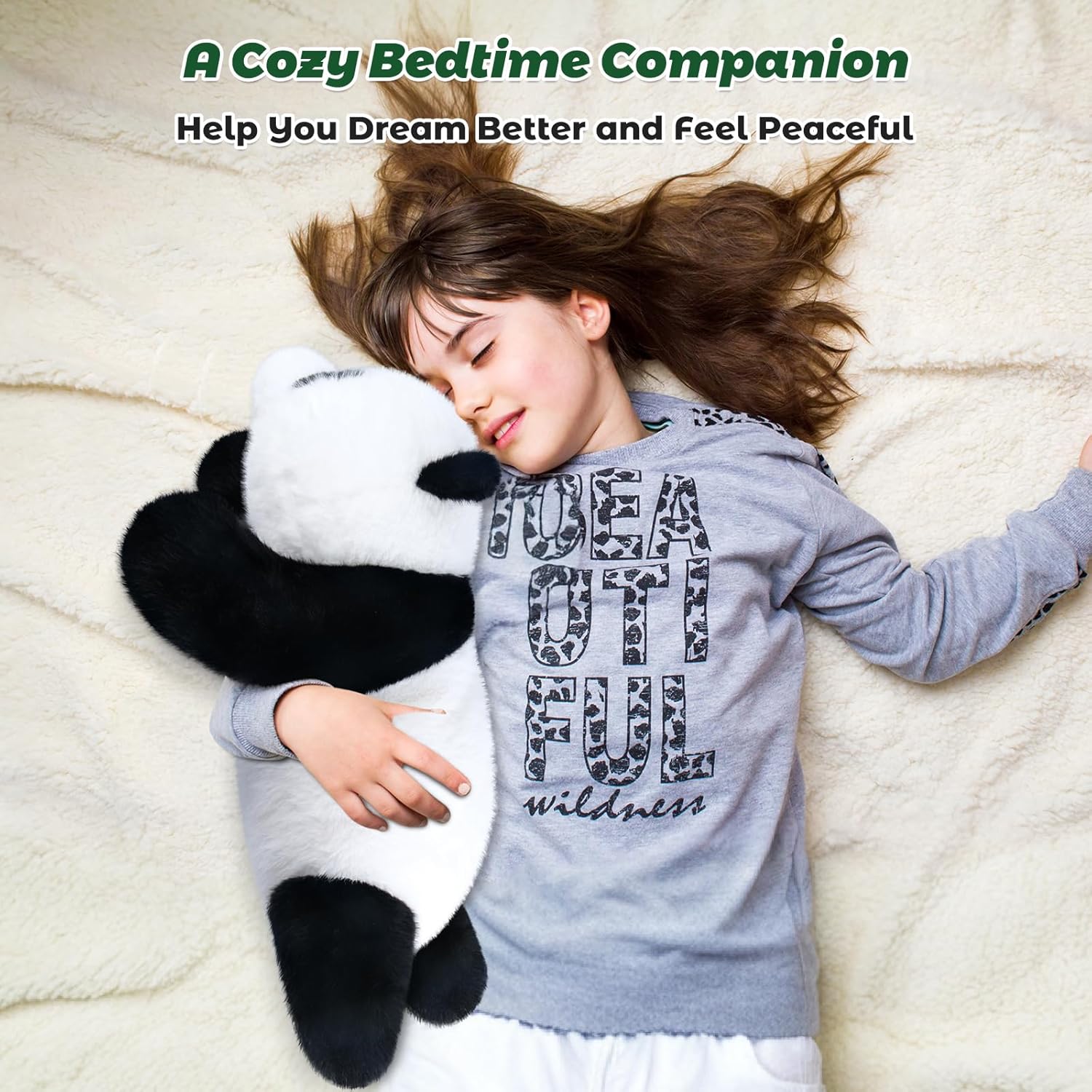 Bobbie Laxi 23 Panda Weighted Plush Toy for Comfort