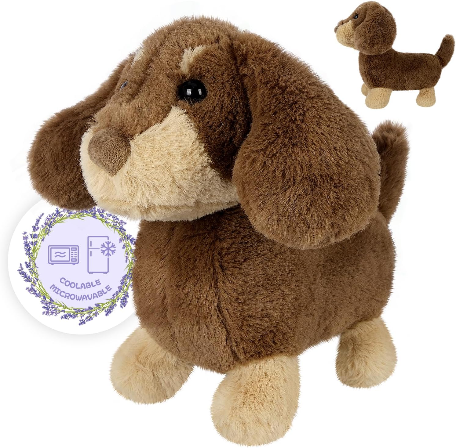 SuzziPals Heatable Dachshund Plush Toy