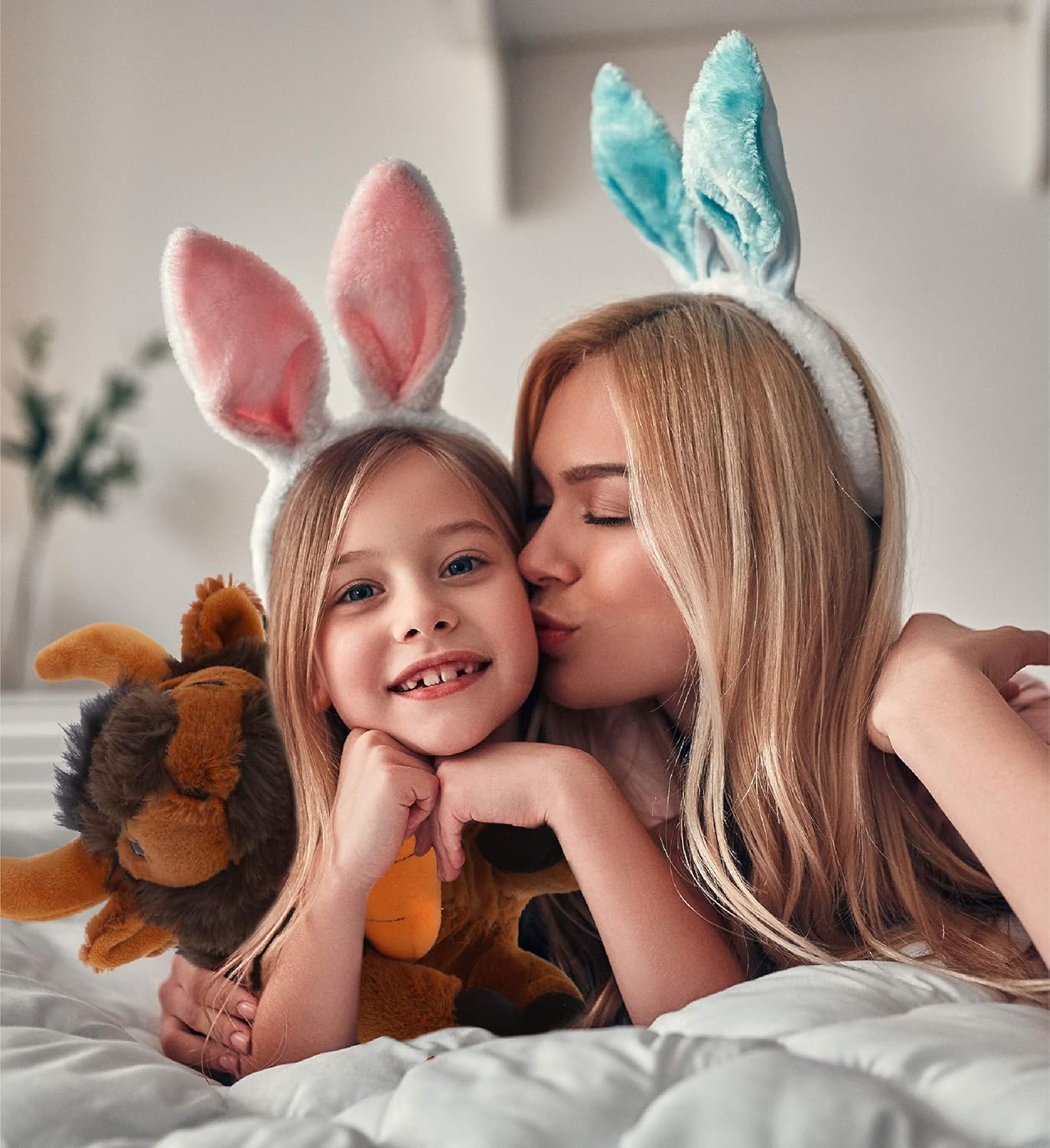 DolliBu Happy Easter Buffalo Plush Toy with Carrot
