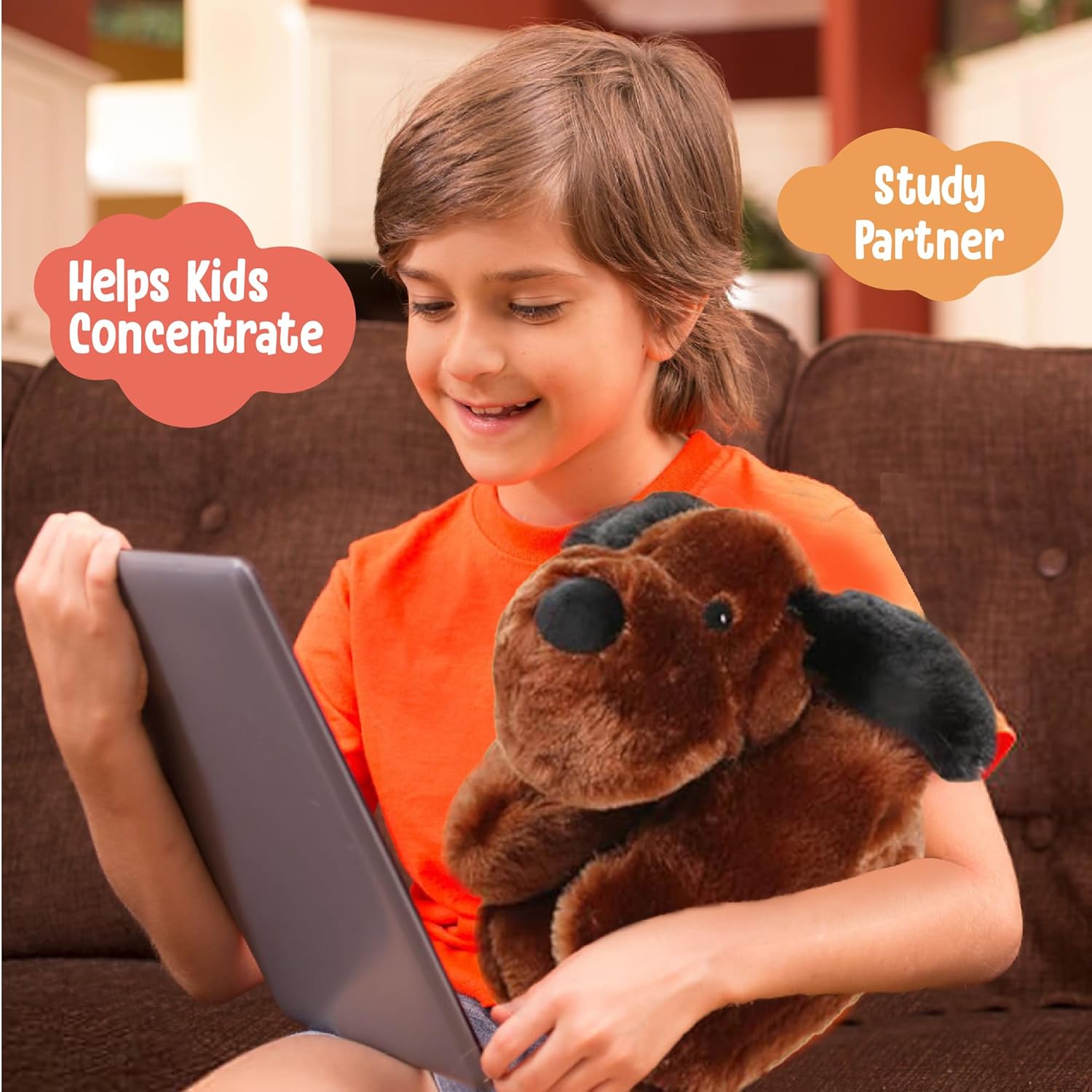 Cuddle Buds 3lbs Weighted Plush Dog for Kids and Adults