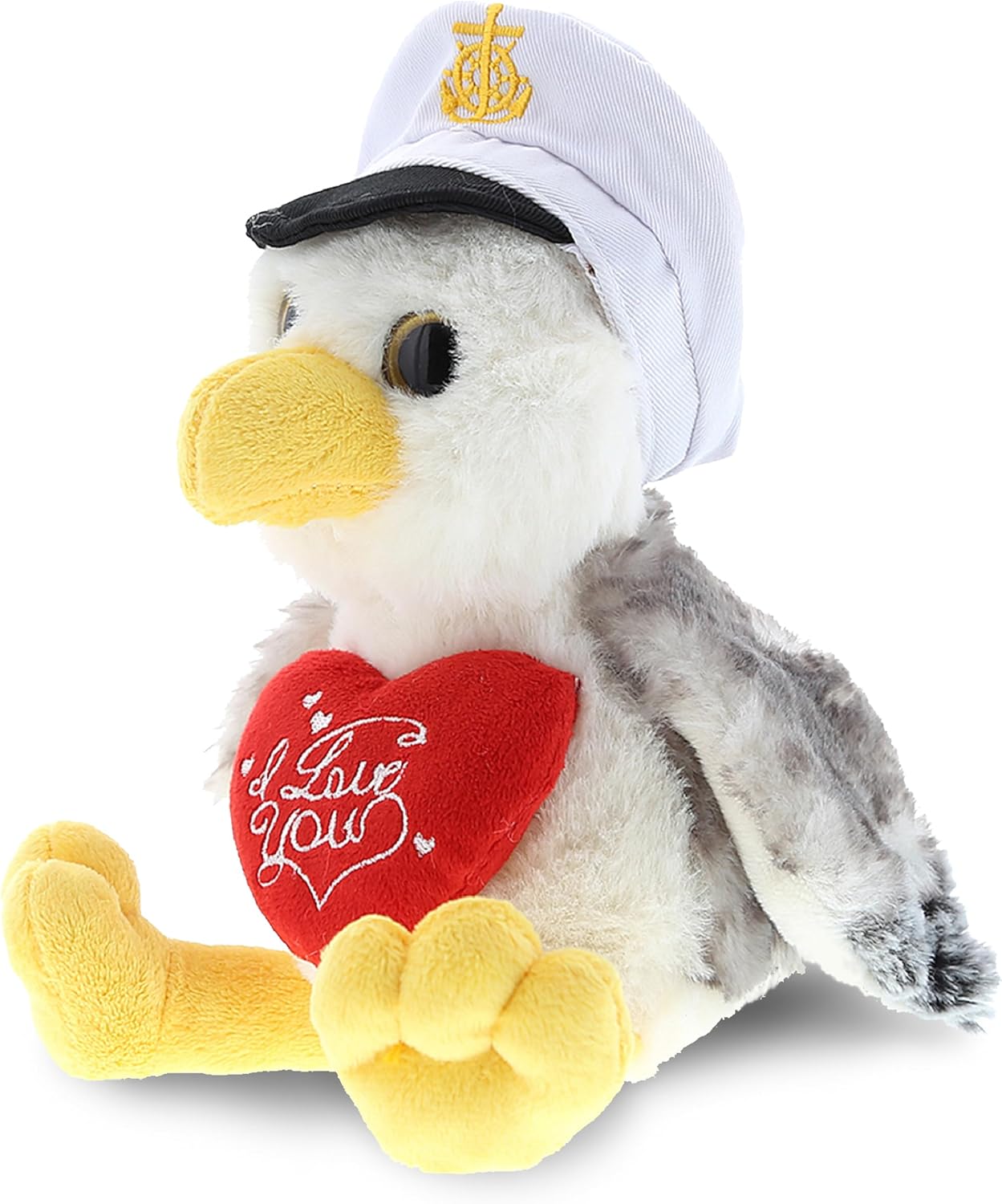 DolliBu I Love You Valentine Seagull Sailor Plush - 75 Inches