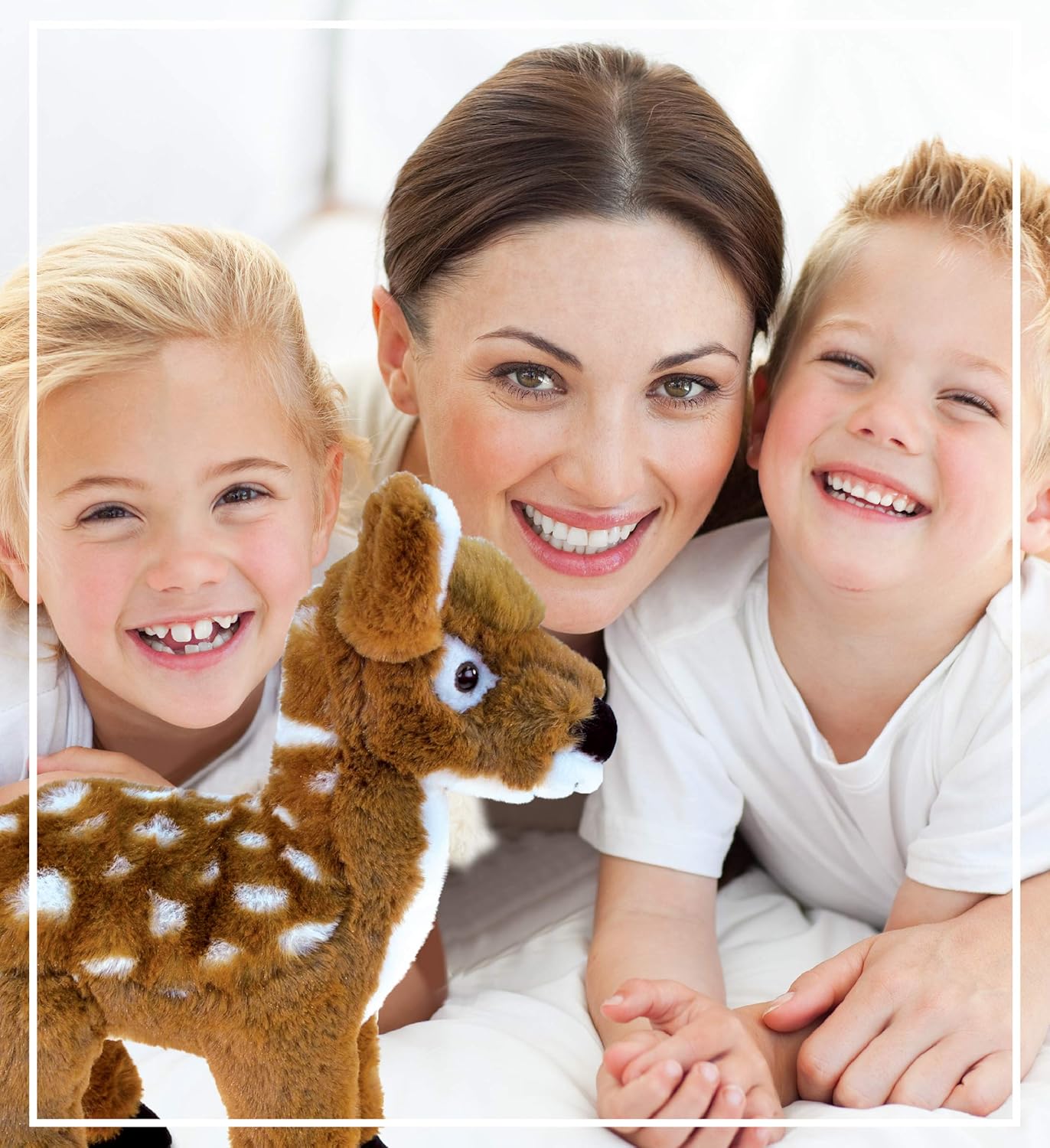 DolliBu Plush Deer - Super Soft Huggable 125 Inch Standing Deer Toy