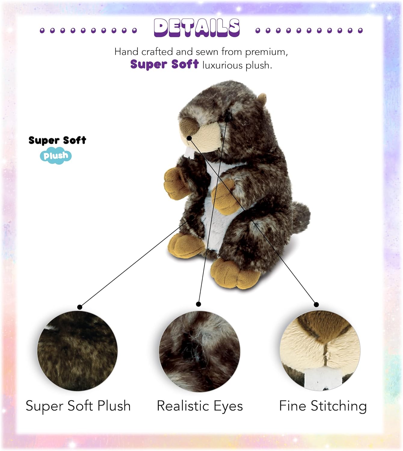 DolliBu Wild Marmot Plush Toy - 85 Inches
