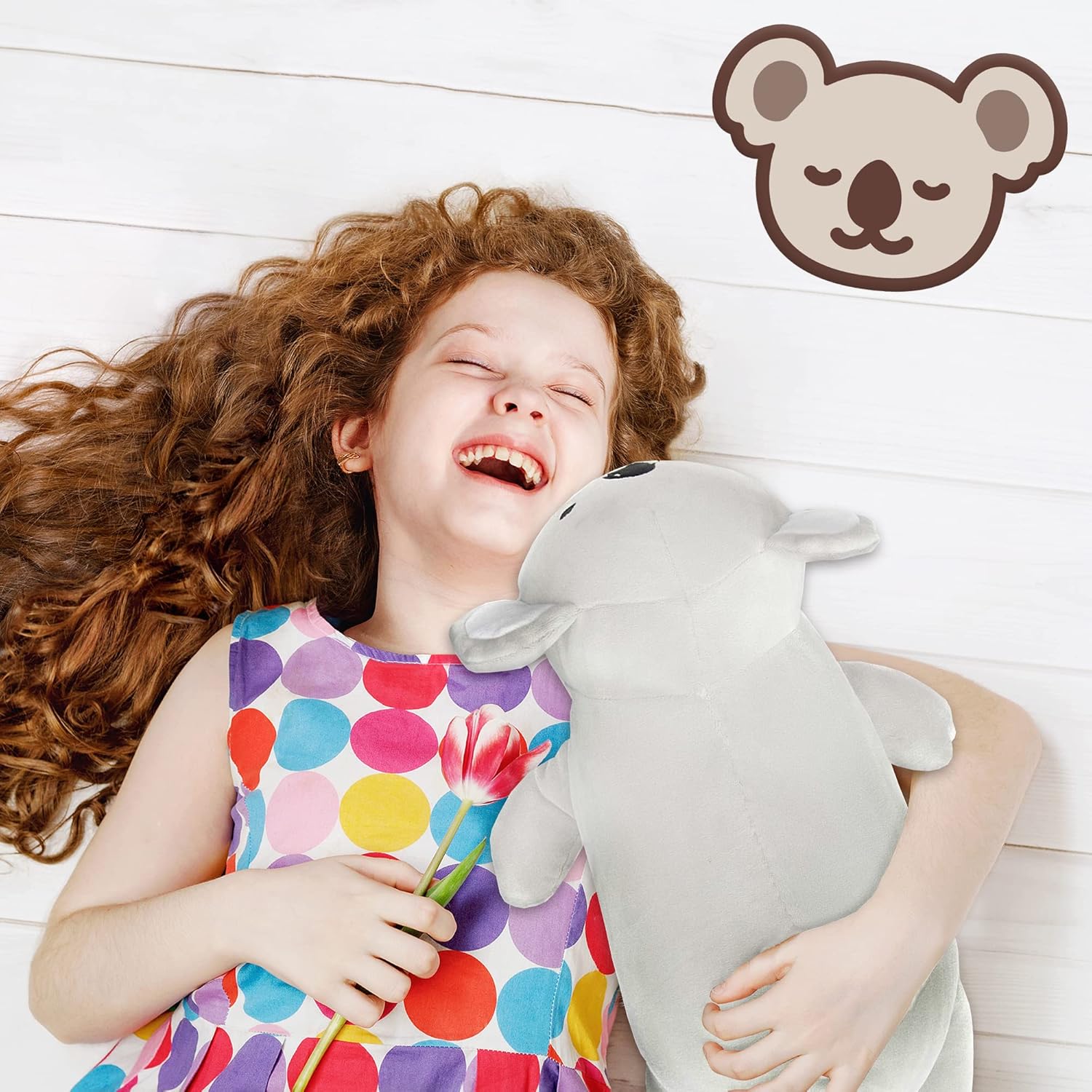 Koala Bear Plush Pillow Cute Stuffed Animal for Kids