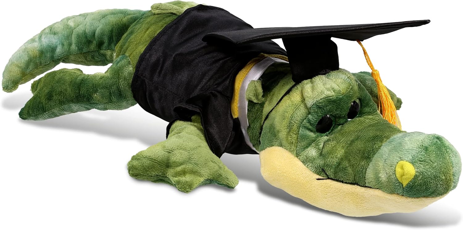 DolliBu Alligator Graduation Plush - 18 Inches with Personalization