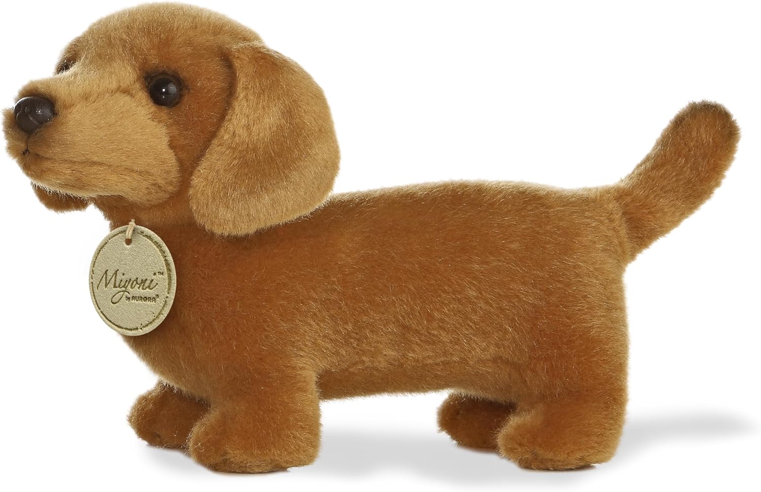 Aurora Adorable Miyoni Dachshund Stuffed Animal - Brown 8 Inches