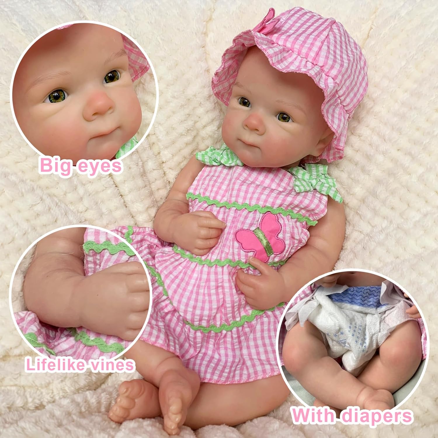 OtardDolls 18 Inch Realistic Silicone Baby Doll
