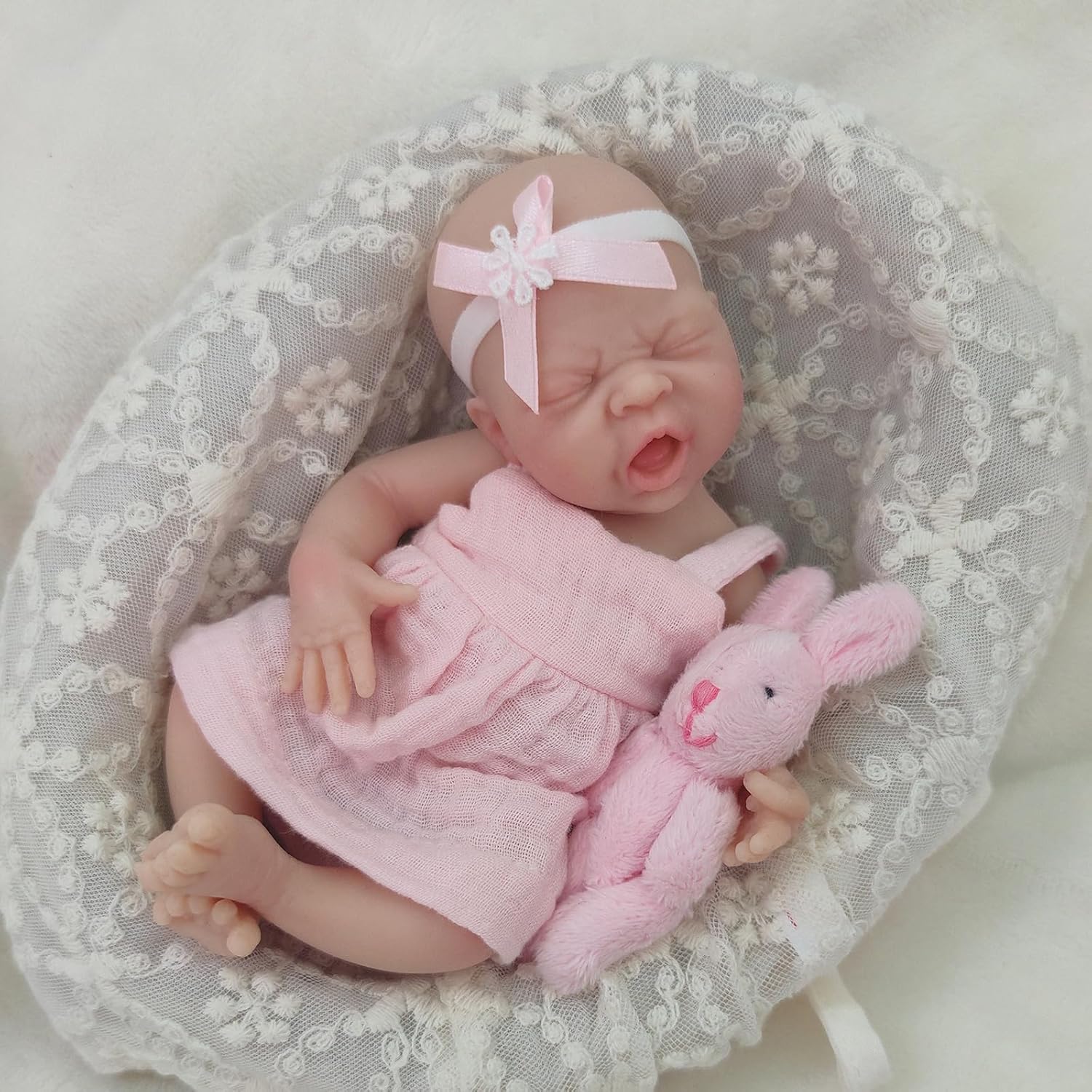 Mire Mire 7 Inch Reborn Baby Doll with Crying Face