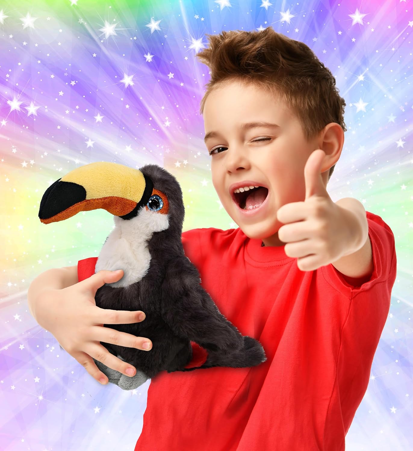 DolliBu Toucan Plush - 8 Inches Super Soft Stuffed Animal