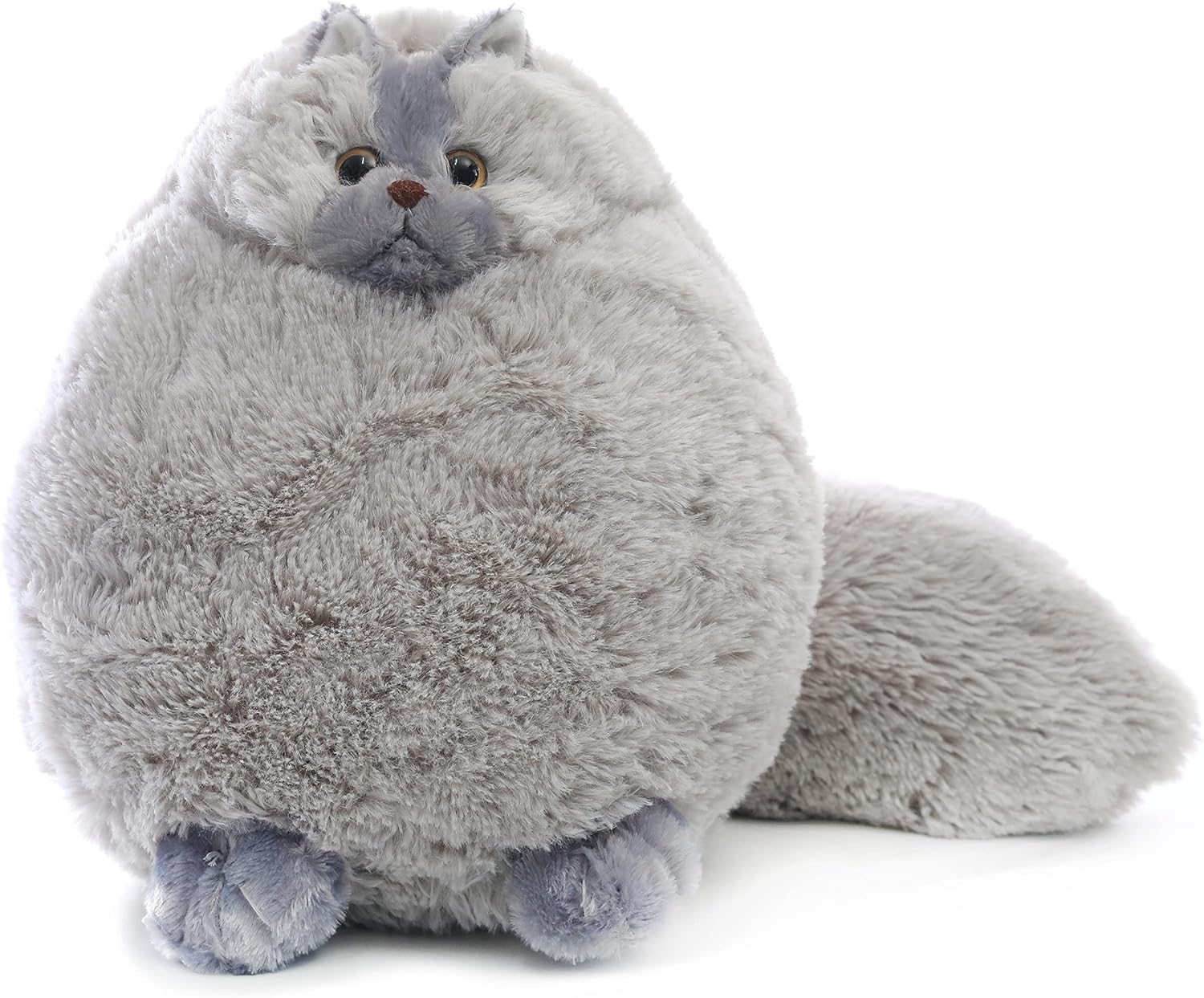 Winsterch Gray Fat Cat Plushie 10 Inches