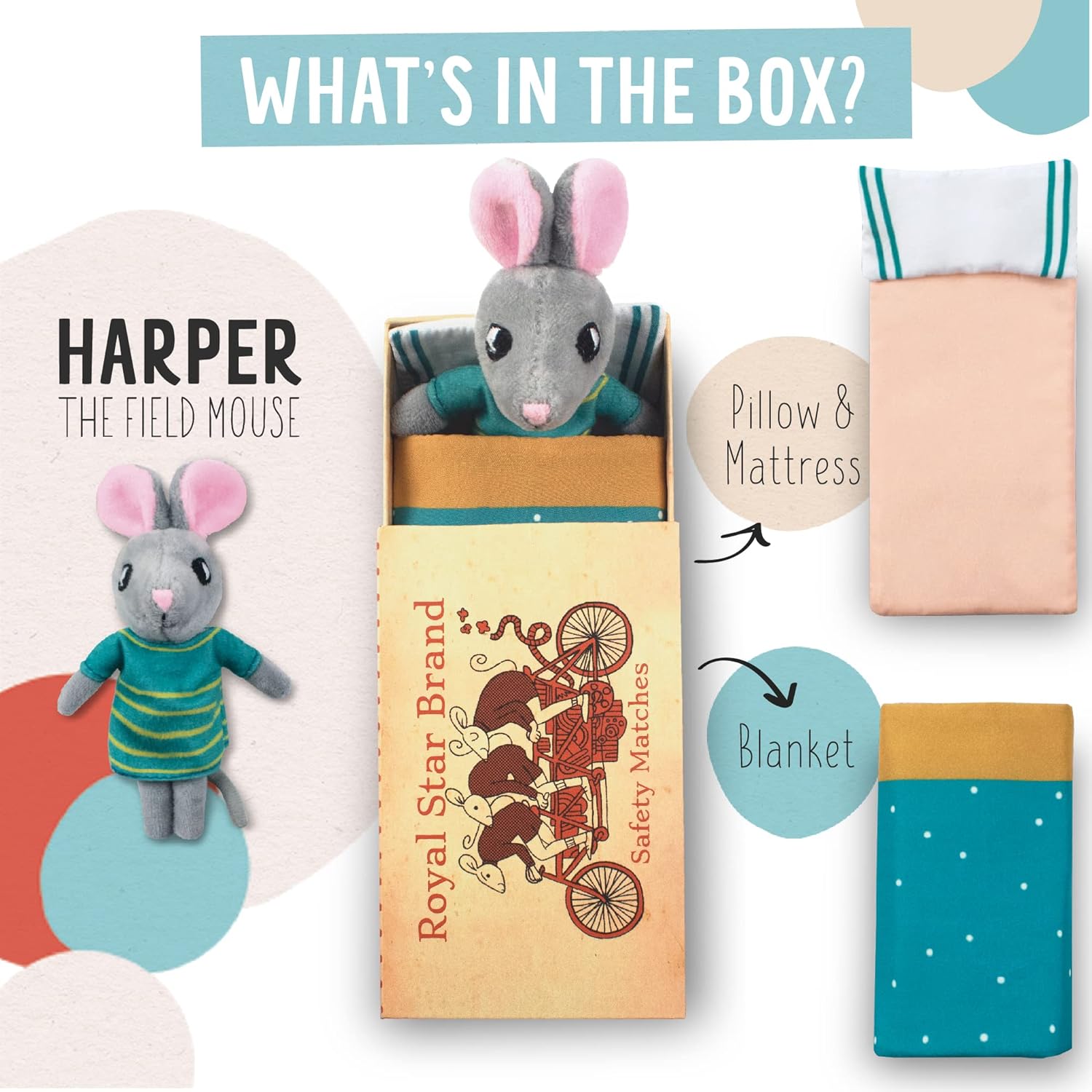 Harper the Field Mouse Match Box Playset