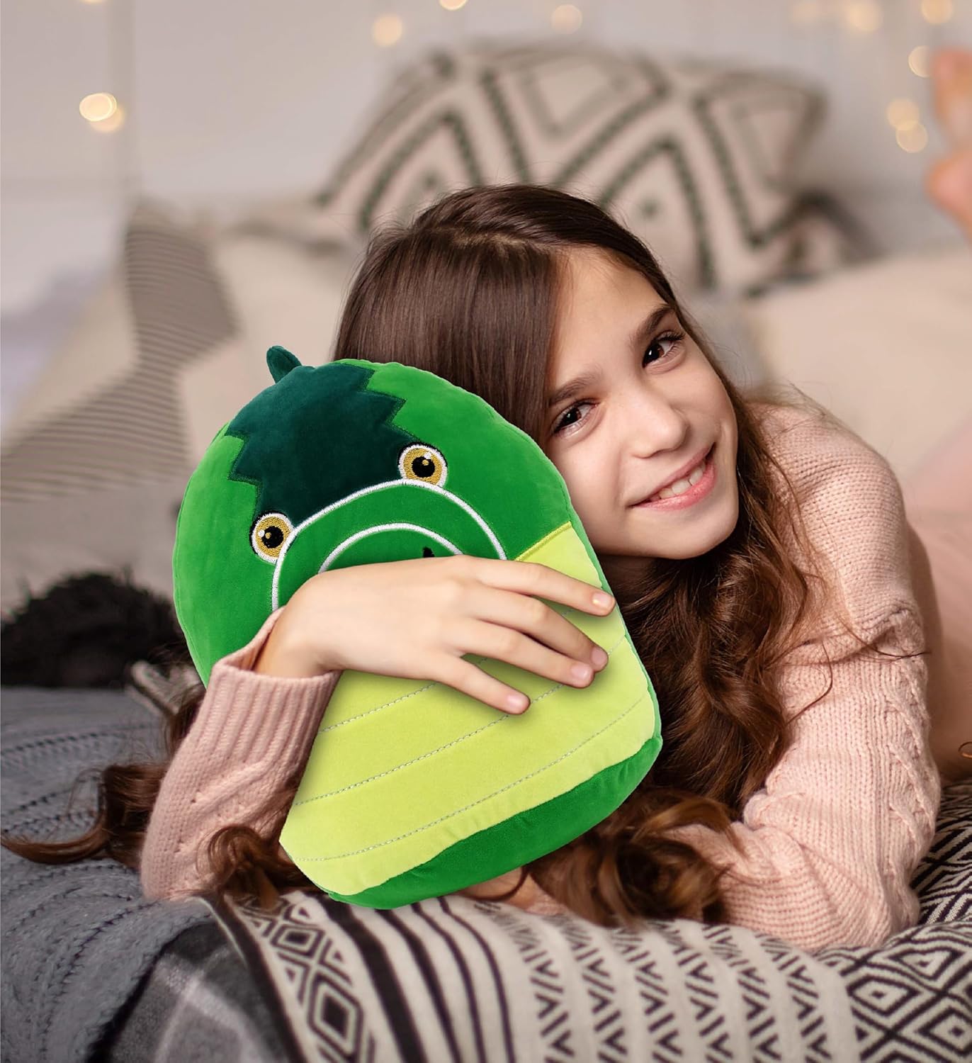 DolliBu Snug-Mooshies Alligator Plush Toy - 10 Inch