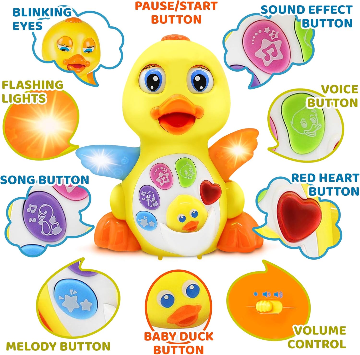 Stone and Clark Dancing Easter Duck with Lights and Music