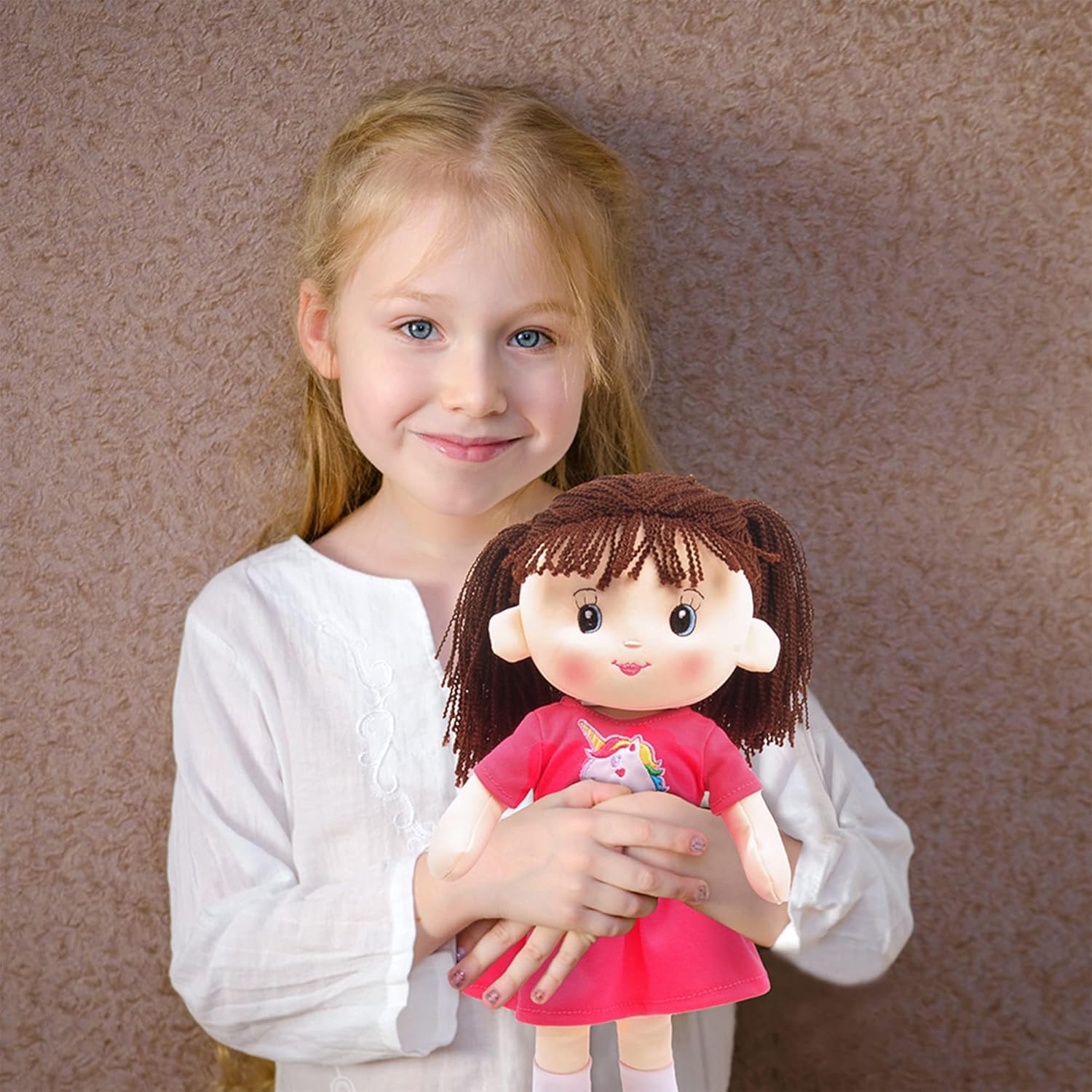 Linzy 16 Pink Laura Soft Plush Rag Doll