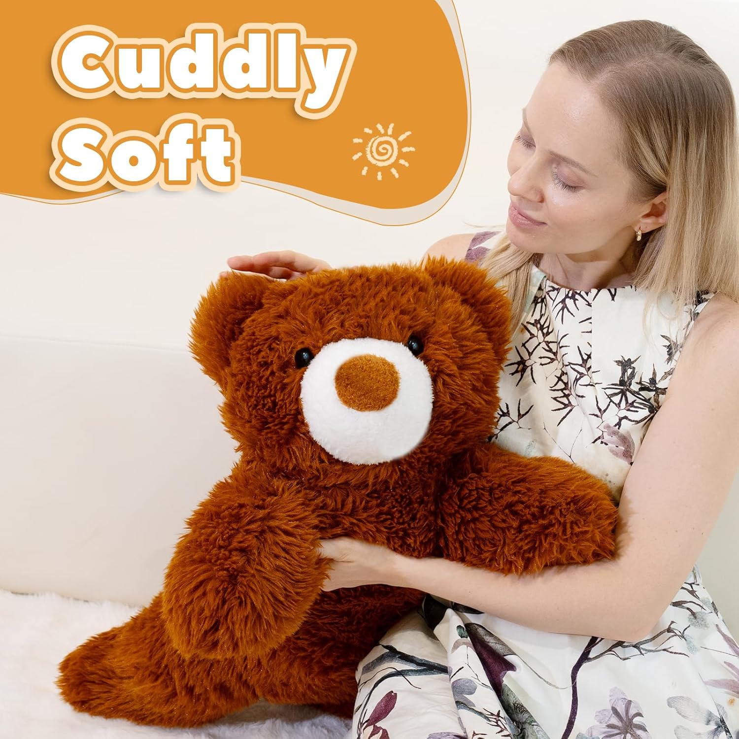 Brown Bear Plush 20 Inch Stuffed Animal Toy 1